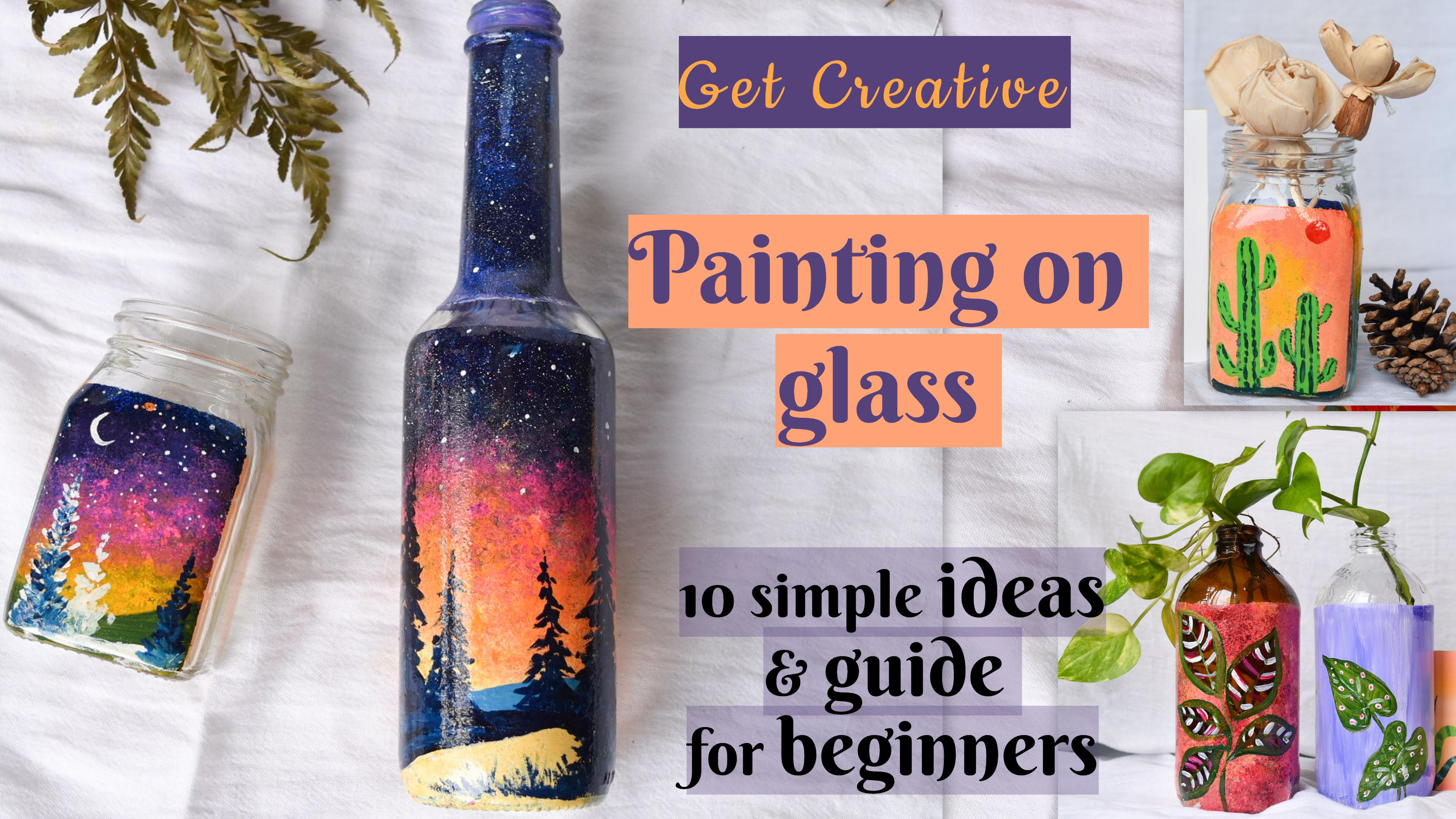 Beginner Creative Simple Bottle Painting Designs bmpgloop