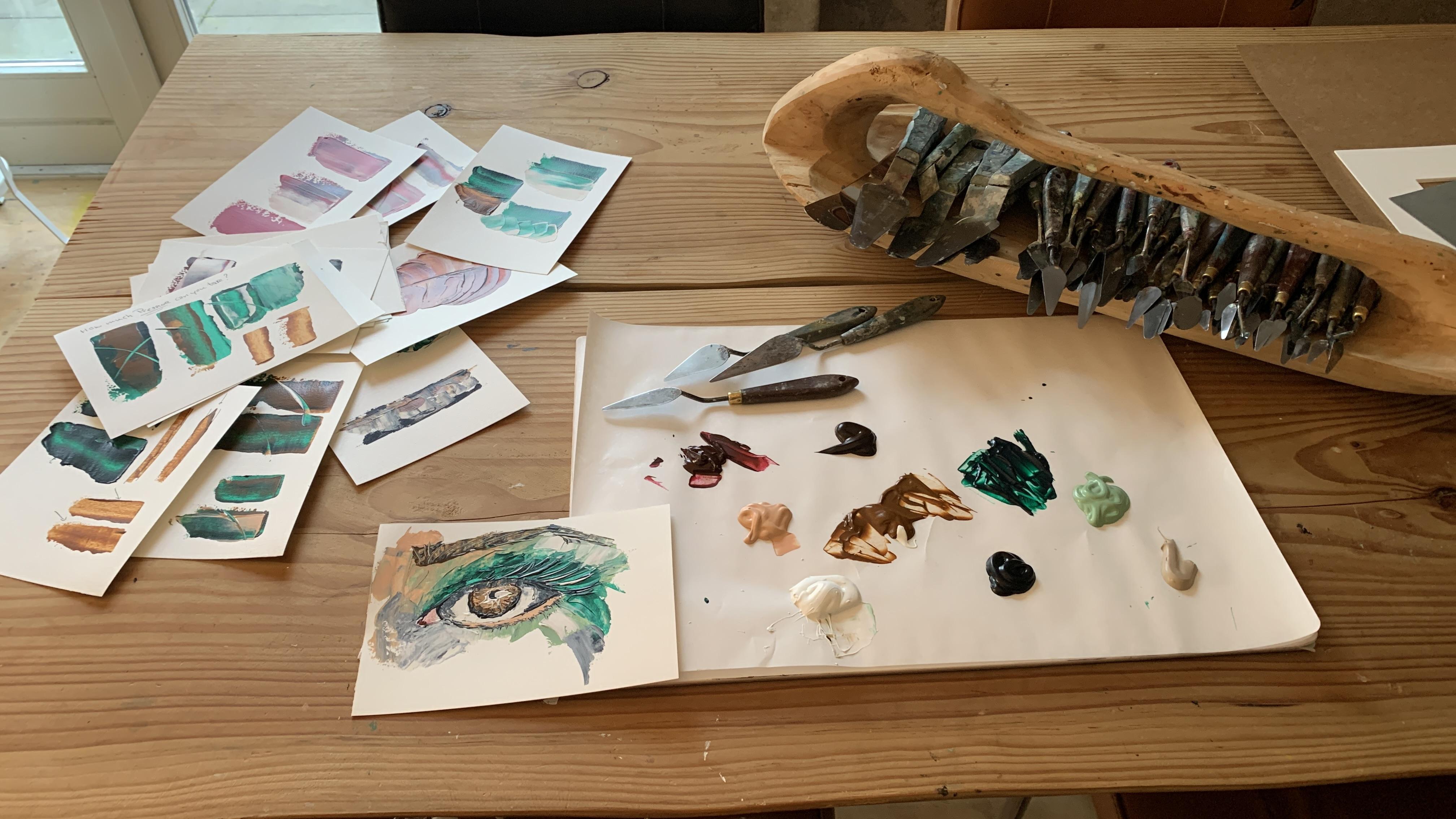 Fundamental Techniques of Palette Knife Painting with Acrylic Create