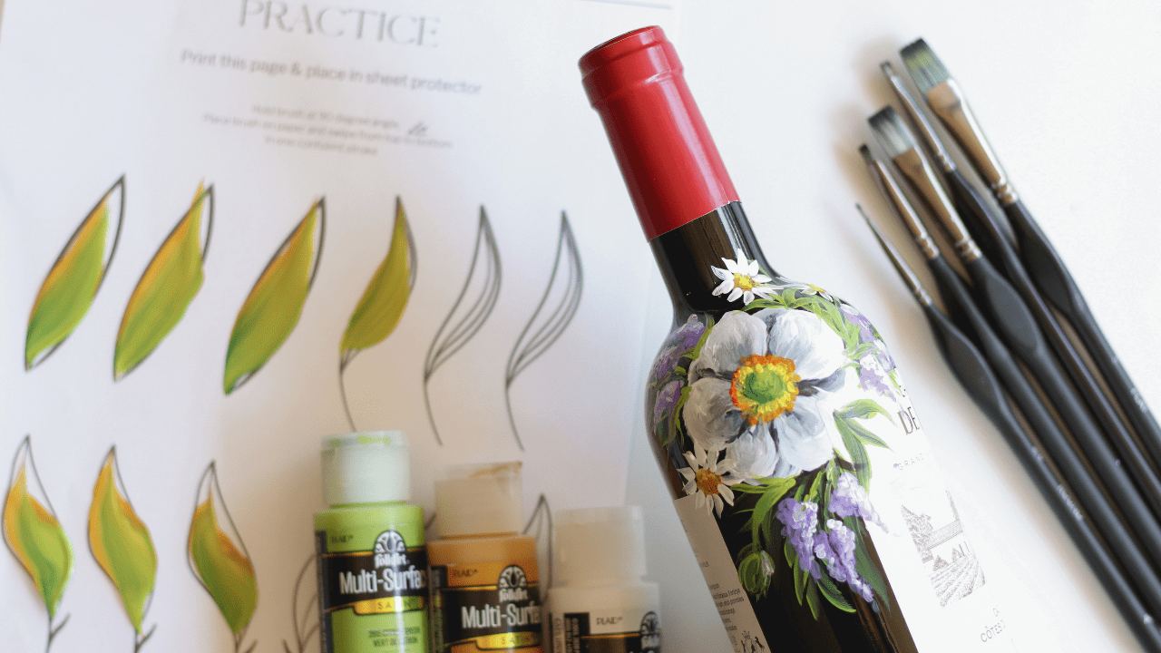 Bottle Painting for Beginners The Art of Painting on Glass Michelle