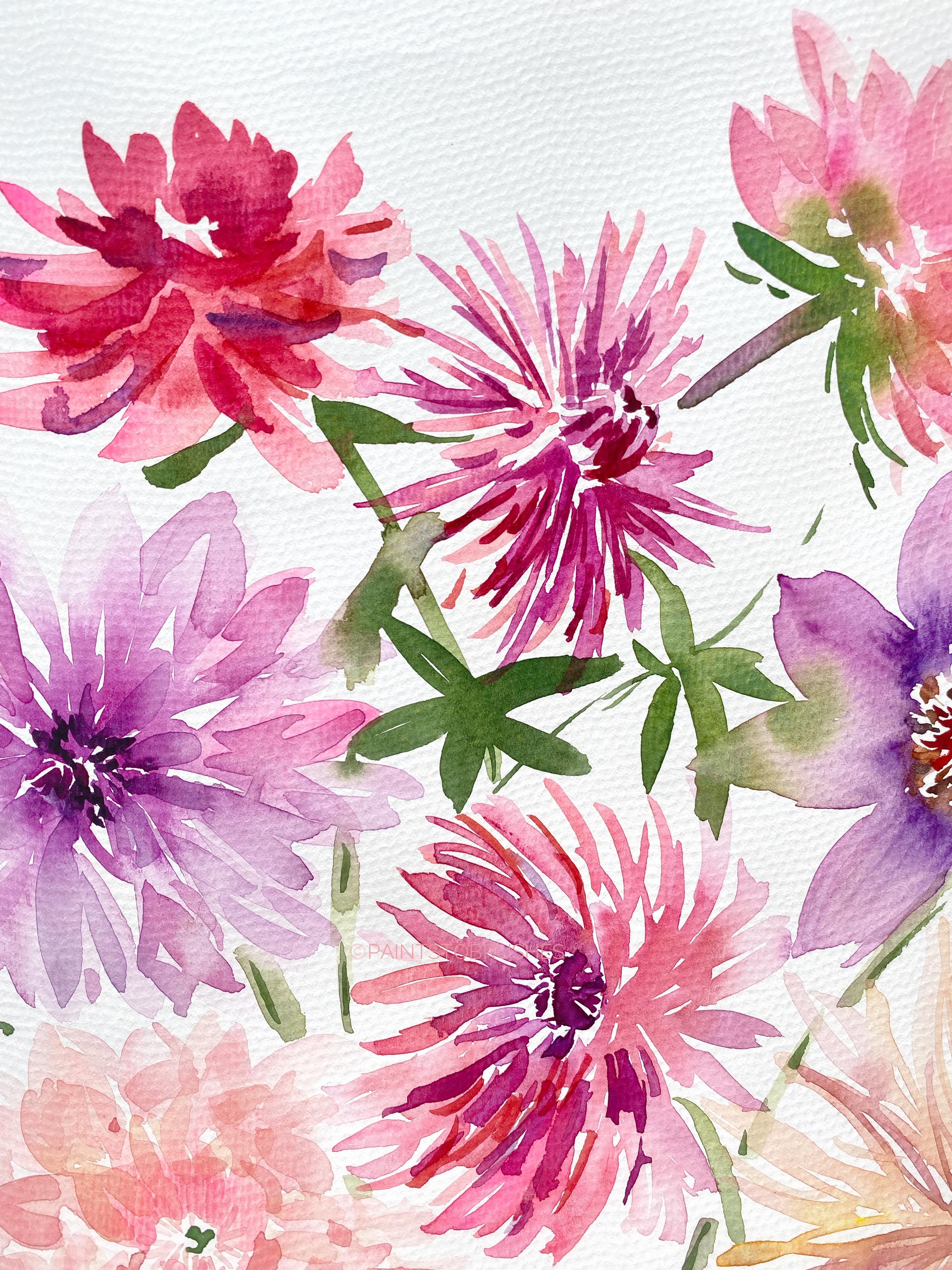 Brush Strokes to Paint Flowers Farah Bidin Skillshare