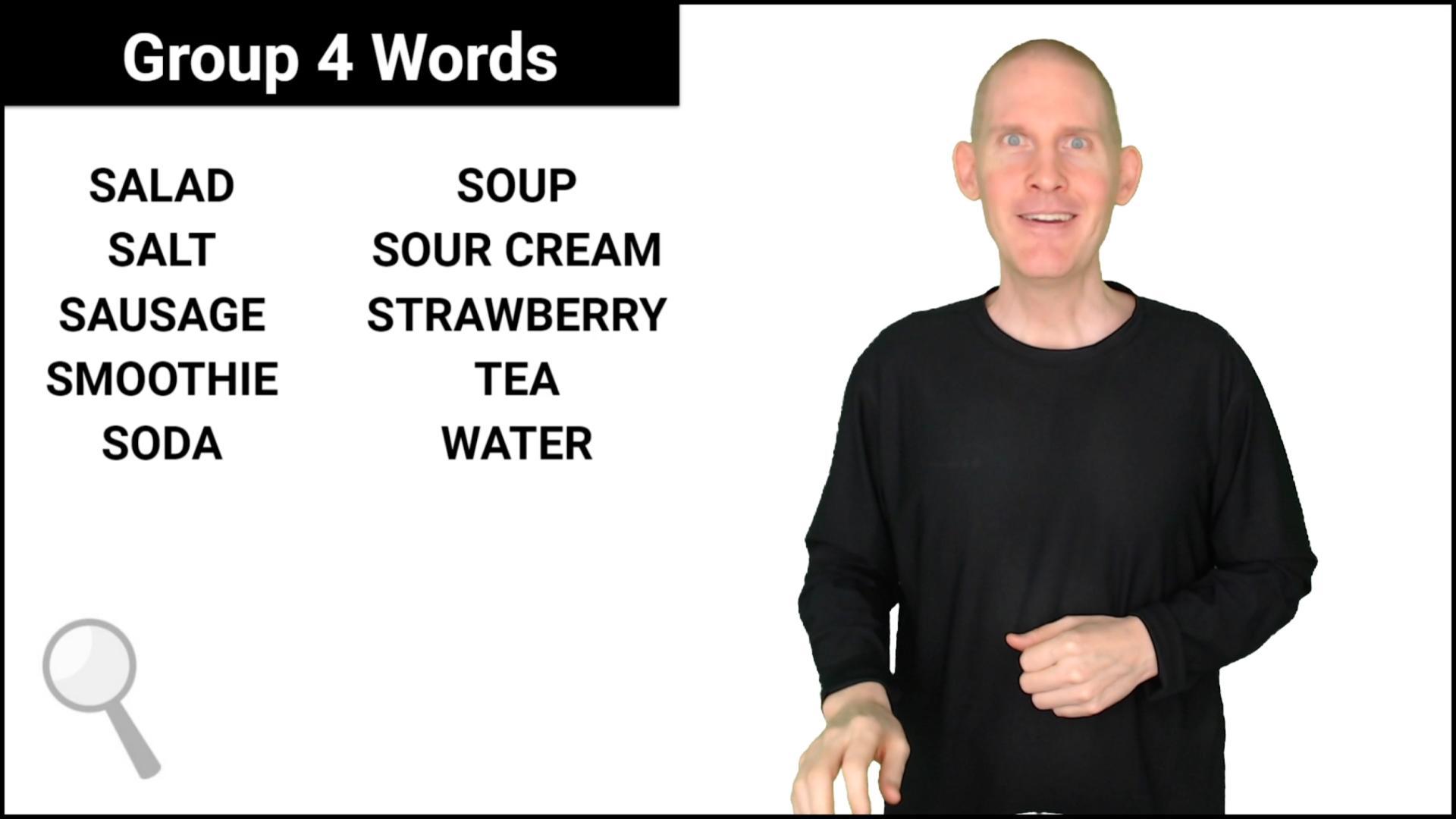 ASL Level 1 Food Vocabulary + Dialogues American Sign Language