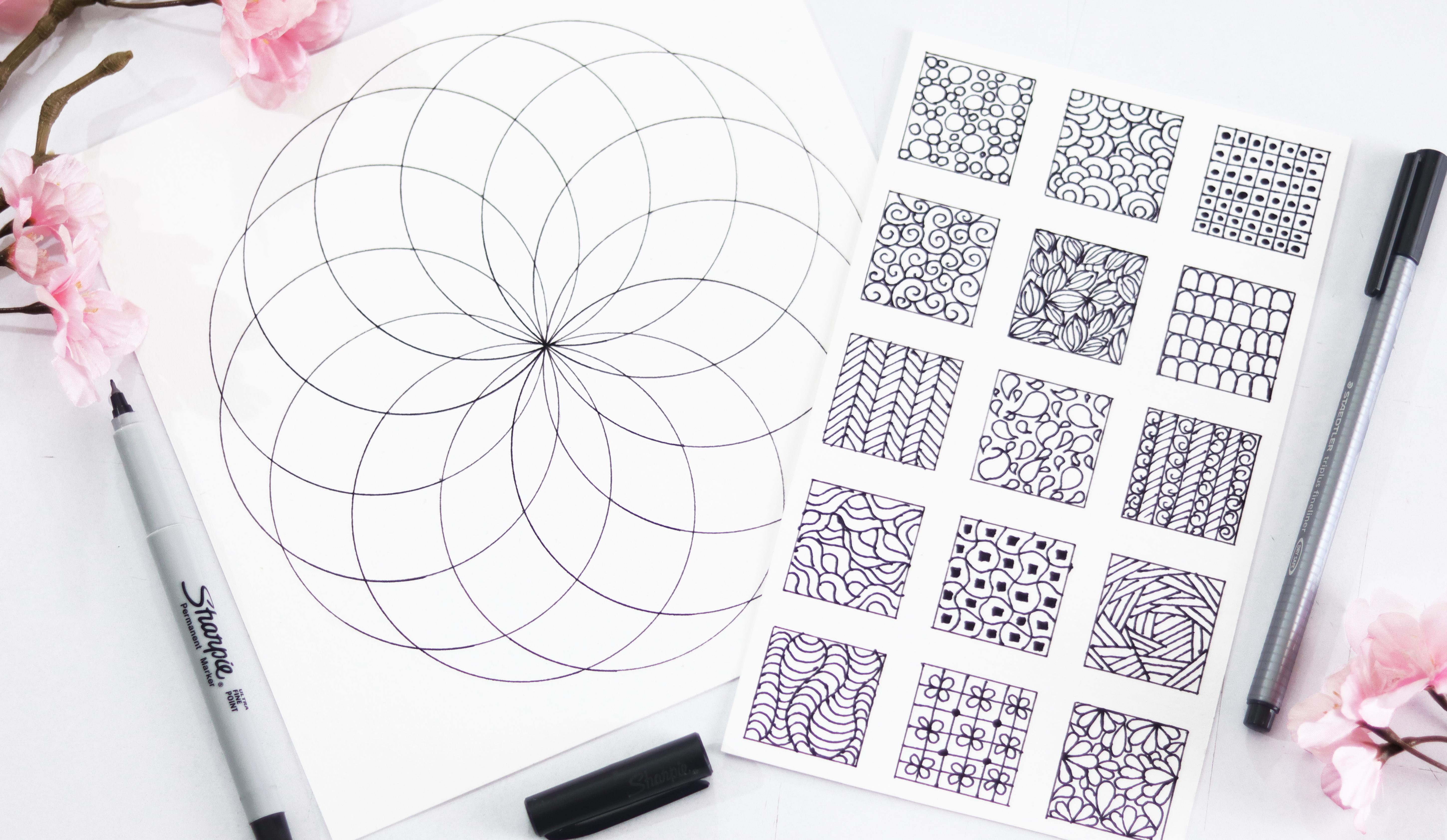 Basic Mandala Art Mandala Art using Zentangle Inspired Patterns