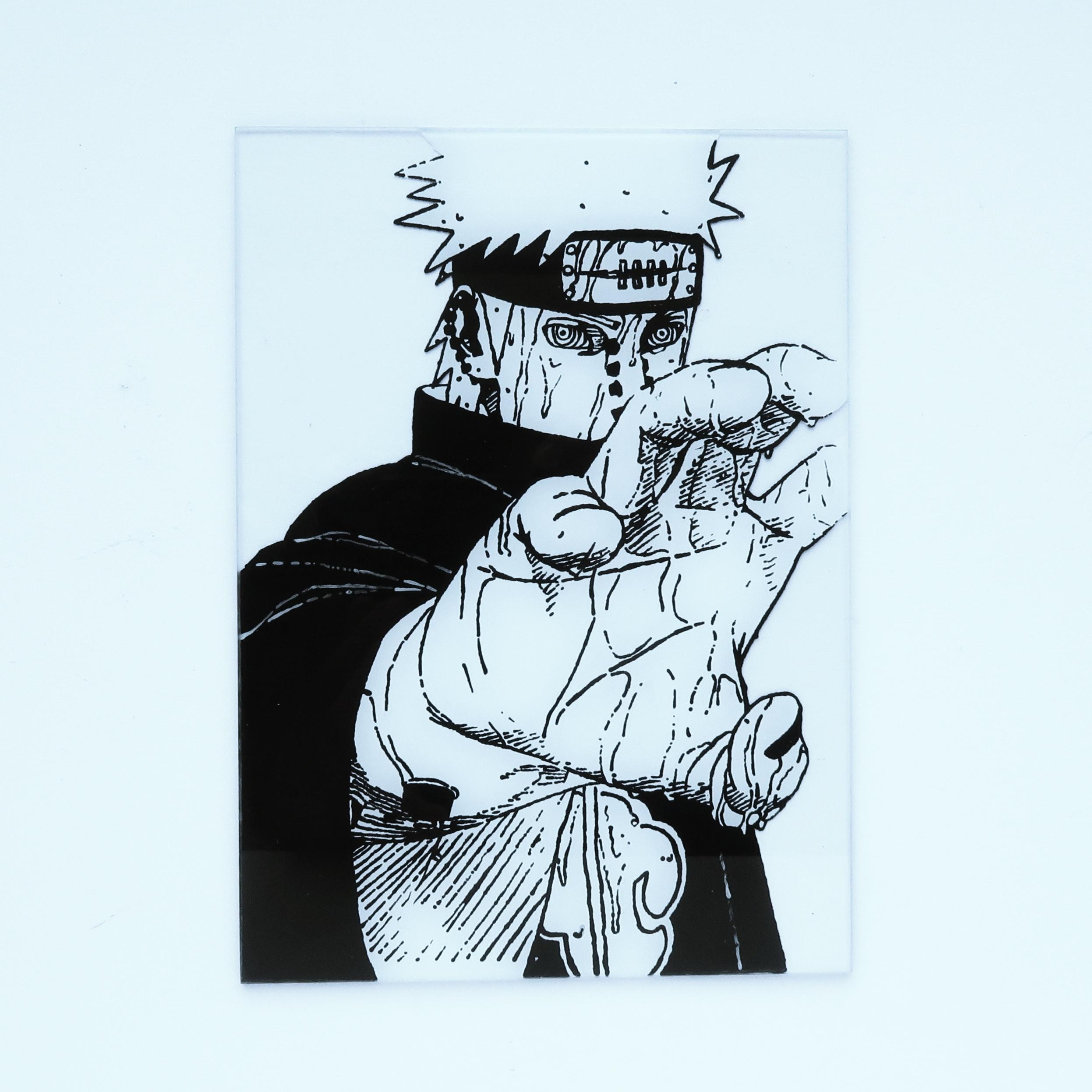 Anime GlassPainting for Beginners Monochromatic Manga Panels Ellia