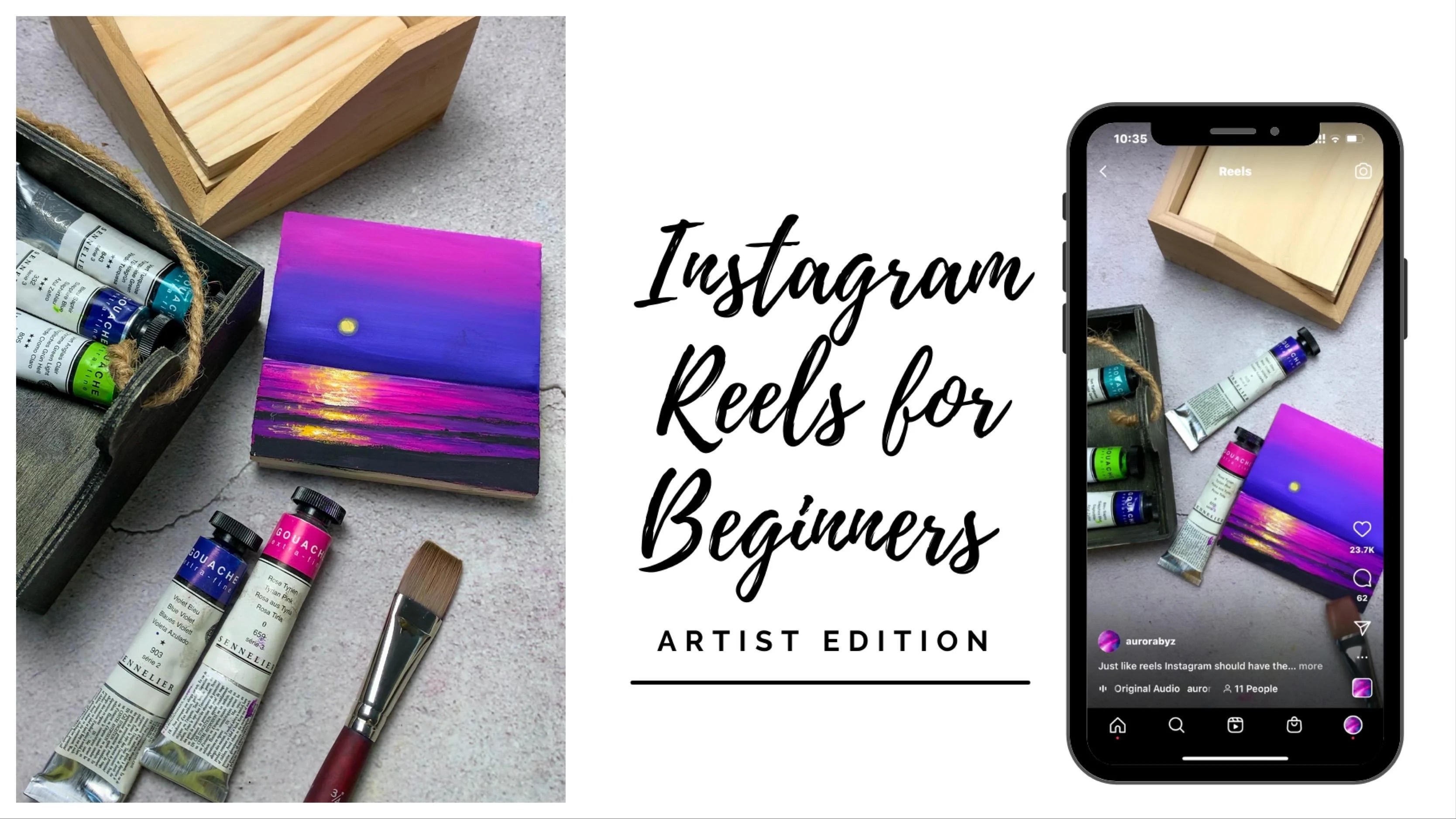 Instagram Reels for Beginners Learn to Make Fun Art Reveal Videos