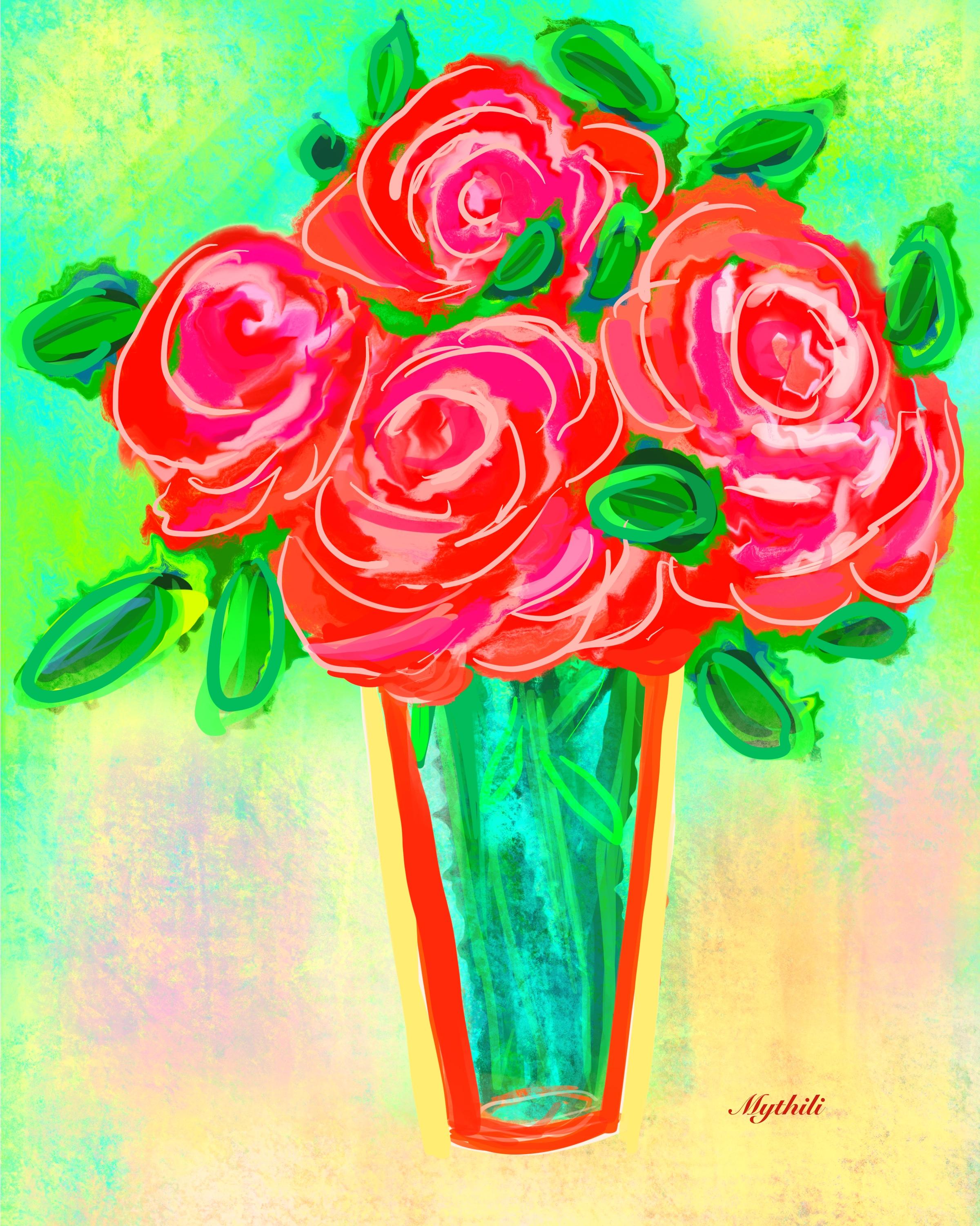 Abstract Acrylic Flower Painting Tutorial Best Flower Site