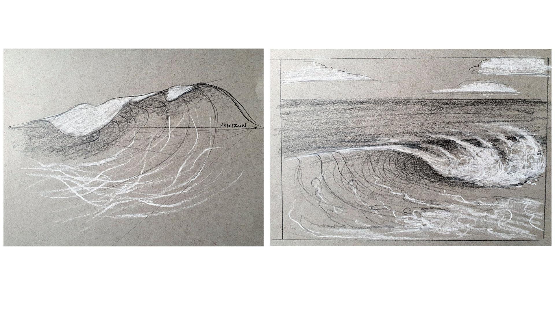 Draw & Paint WATER Indepth Explanation with Watercolor, Gouache