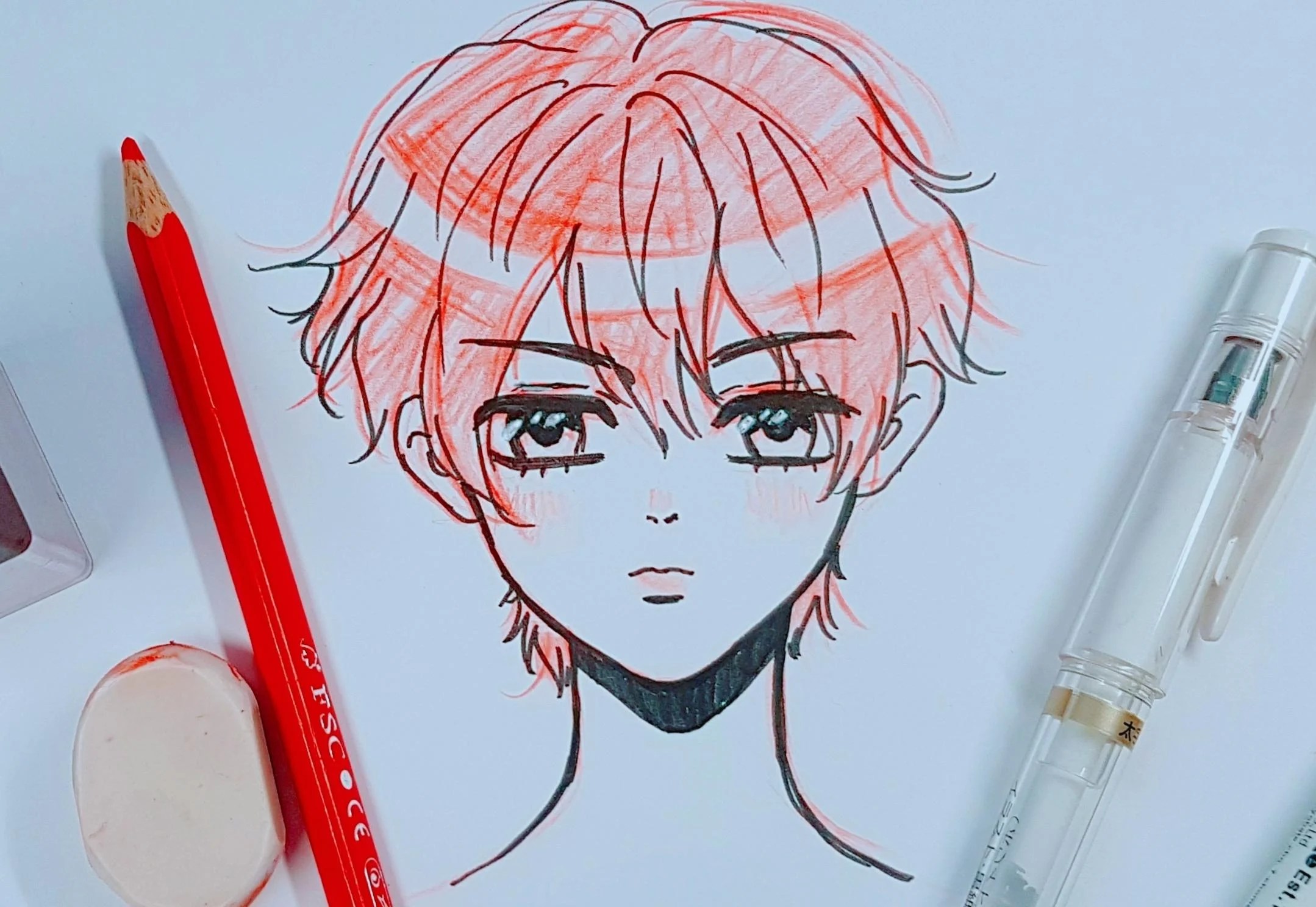 How To Draw A Manga / Anime Styled Portrait Male Edition Thumin