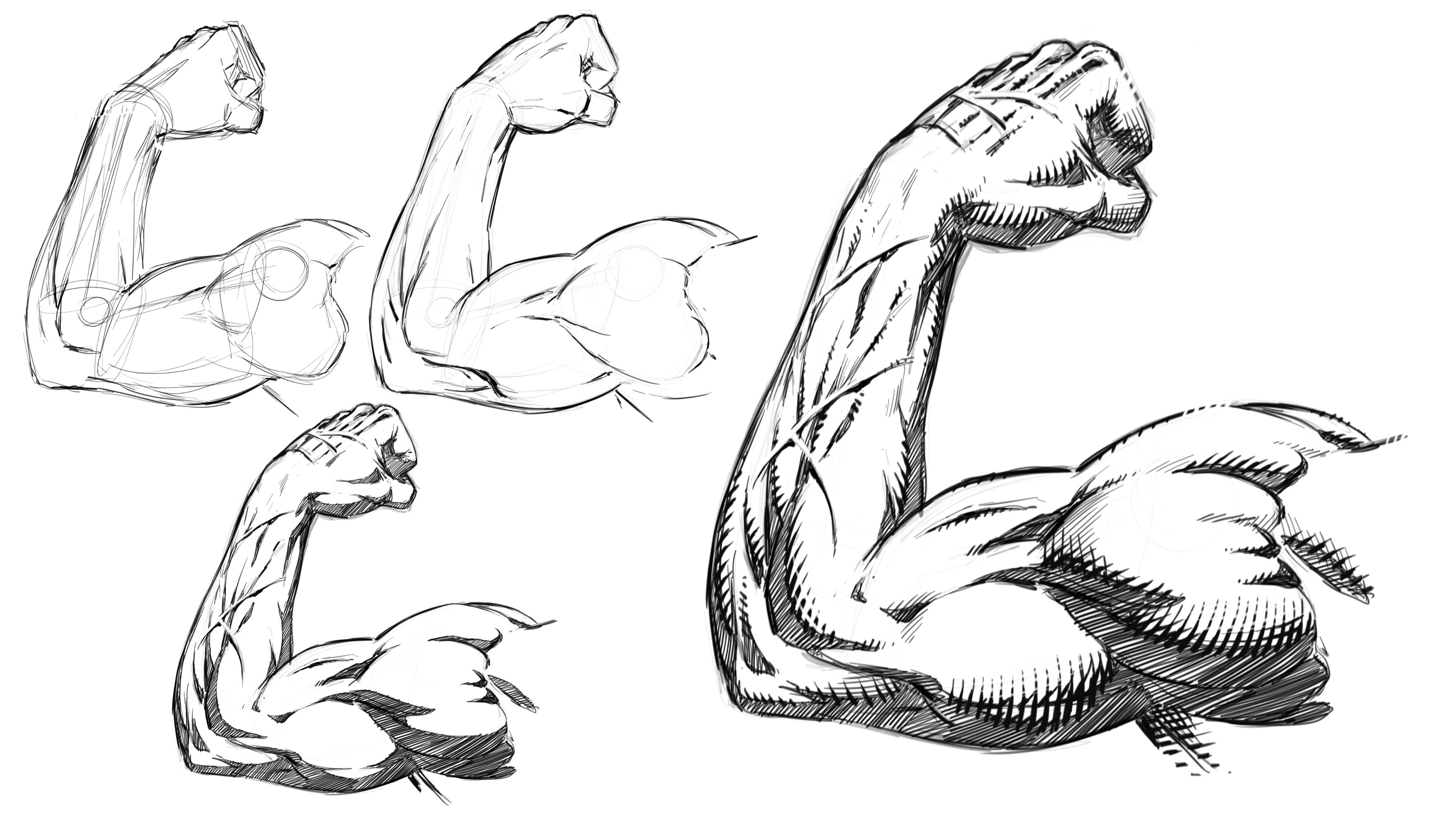 How to Draw and Shade Comic Book Style Arms and Anatomy Robert