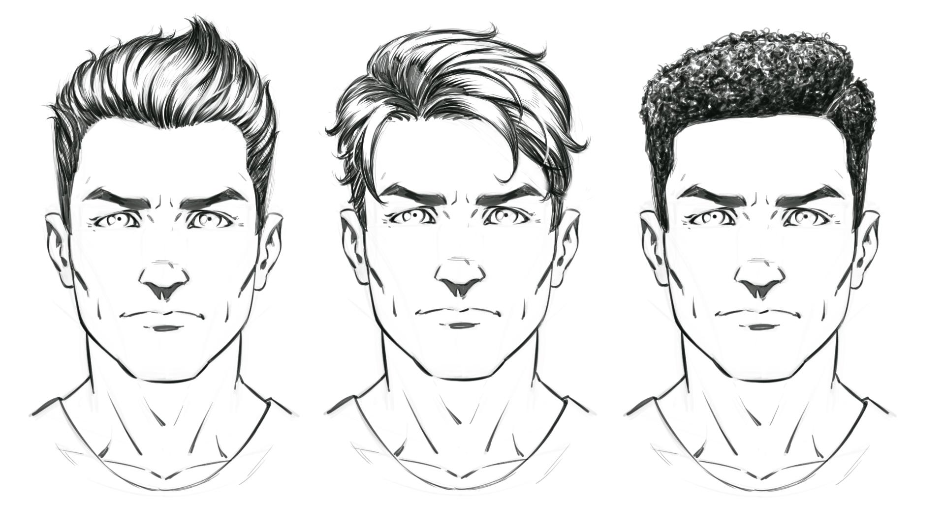 How to Draw Comic Style Hair for Male Characters Robert