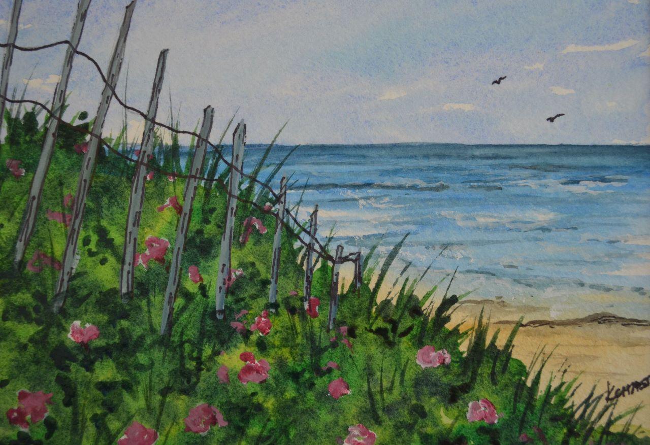 Easy Beginner Step by Step Watercolor Class Create a Lovely Coastal