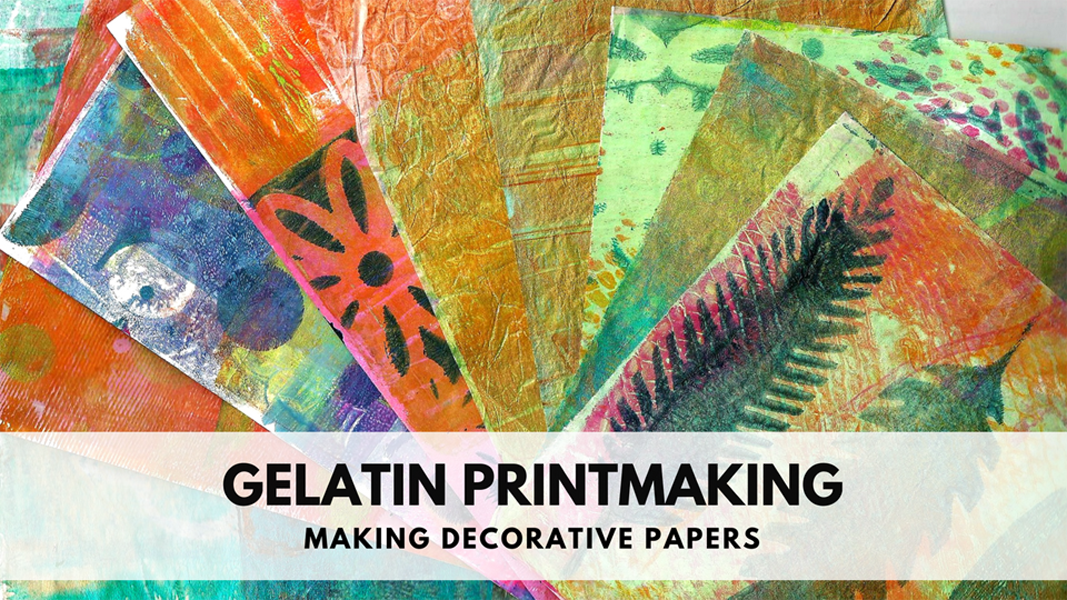 Gelatin Printmaking Making Decorative Papers Suzette Hussey Skillshare