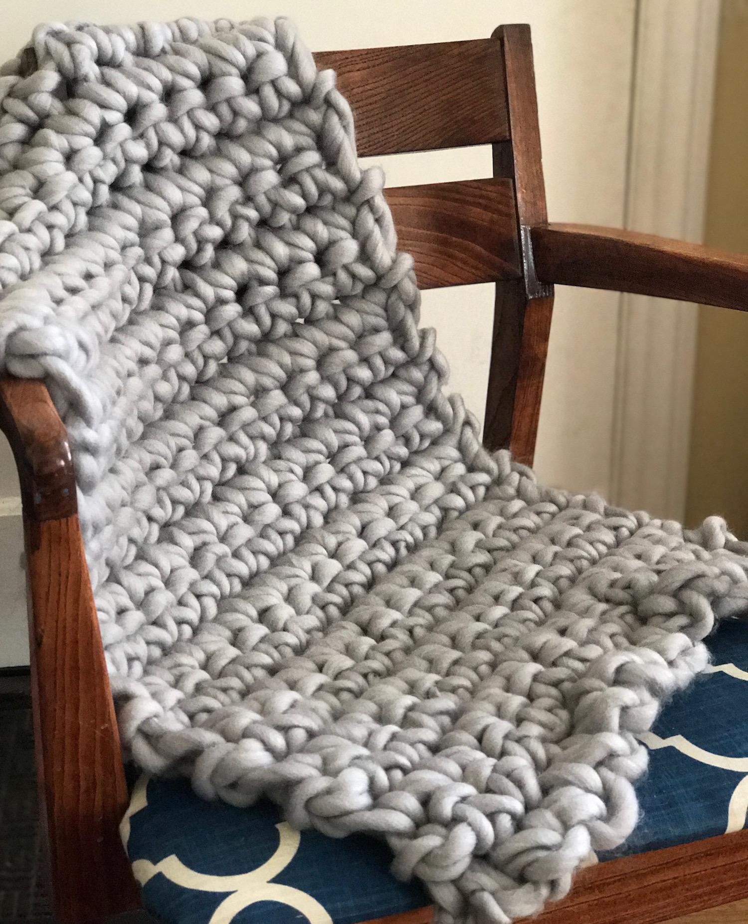 Hand crochet a blanket without a hook Cara Corey Skillshare