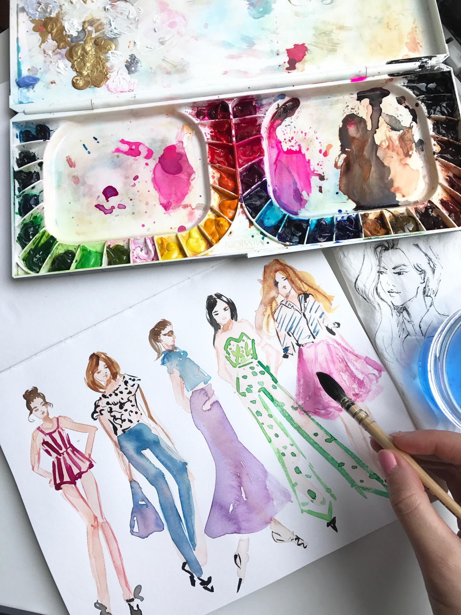 Fashion Sketchbook Benefits of Keeping an Art Journal Elena Fay
