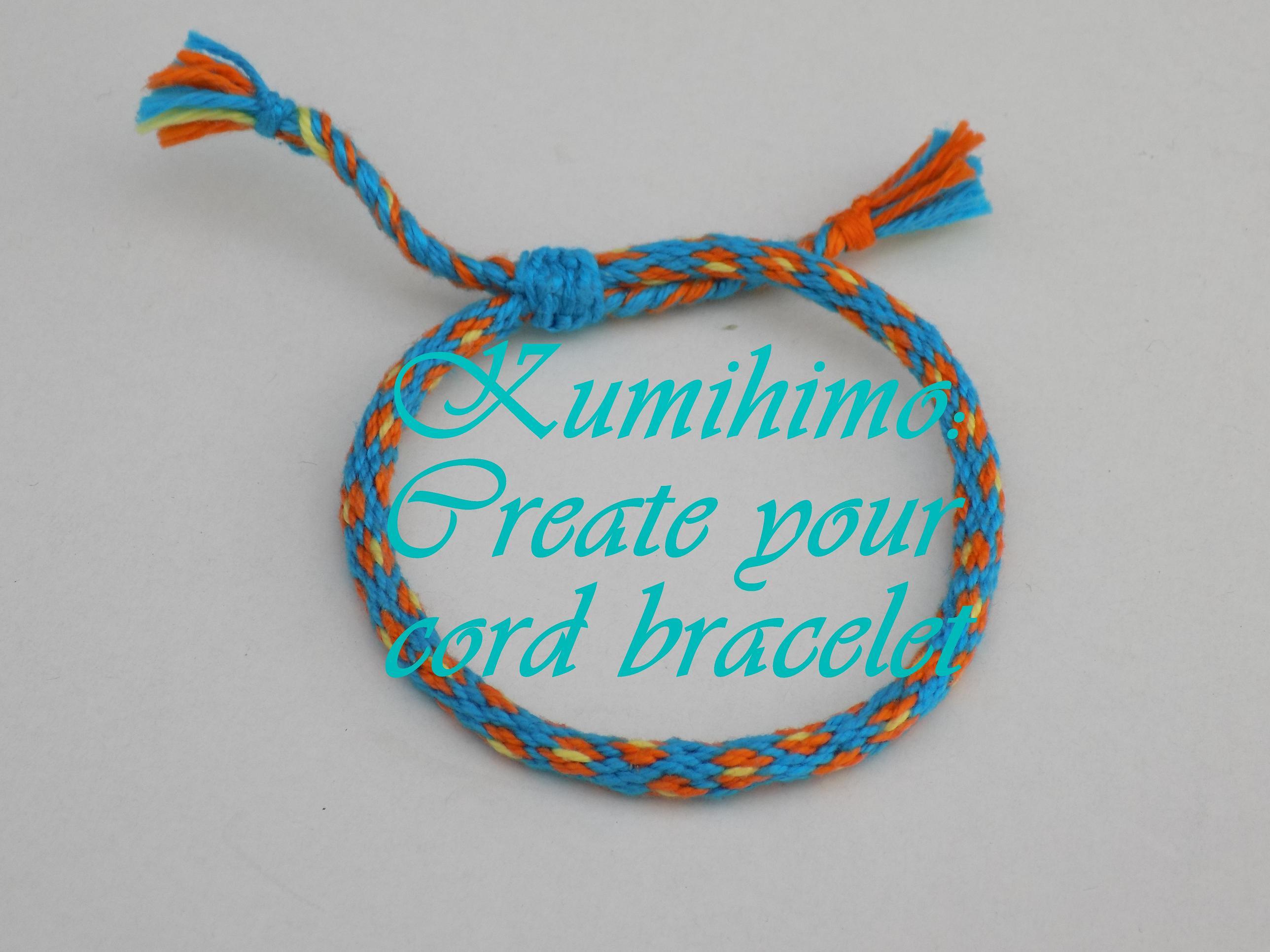 Kumihimo Create your cord (rope) friendship bracelet Eléna Leprêtre