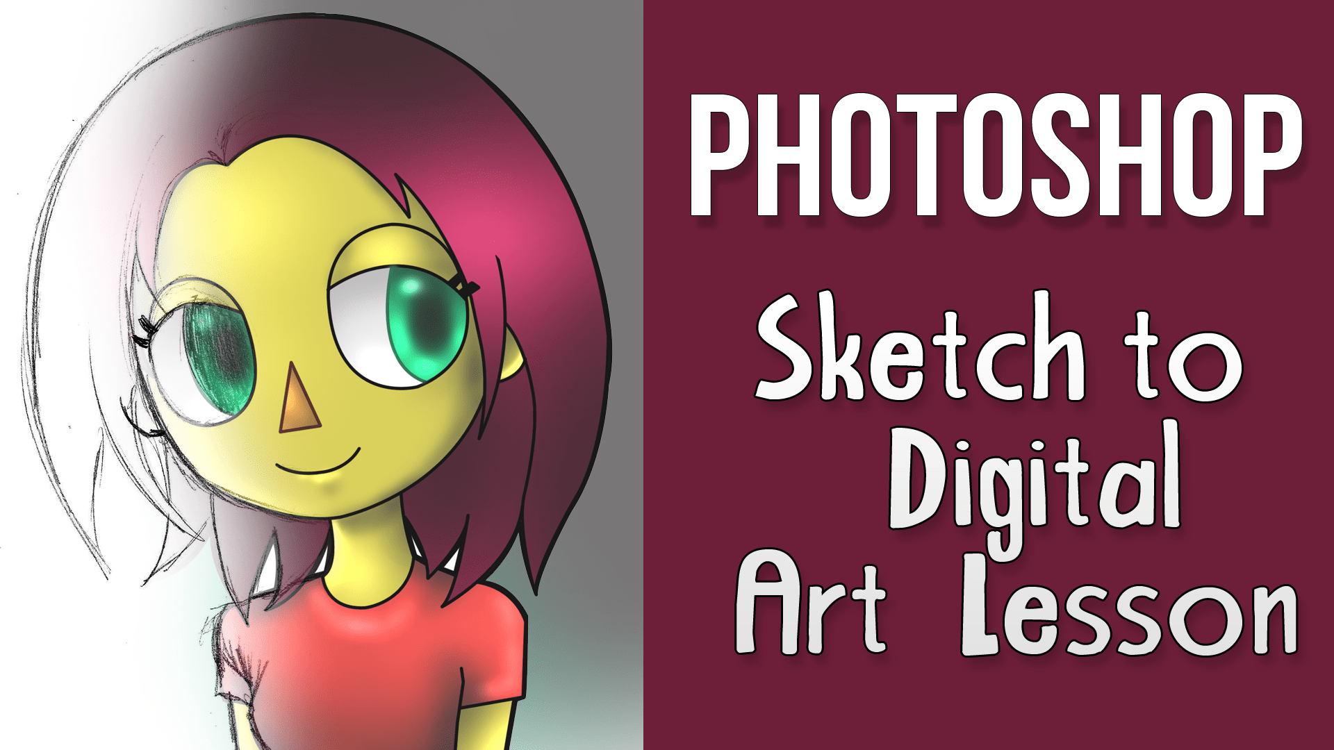 Adobe Tutorials Sketch to Digital Cartoon Art