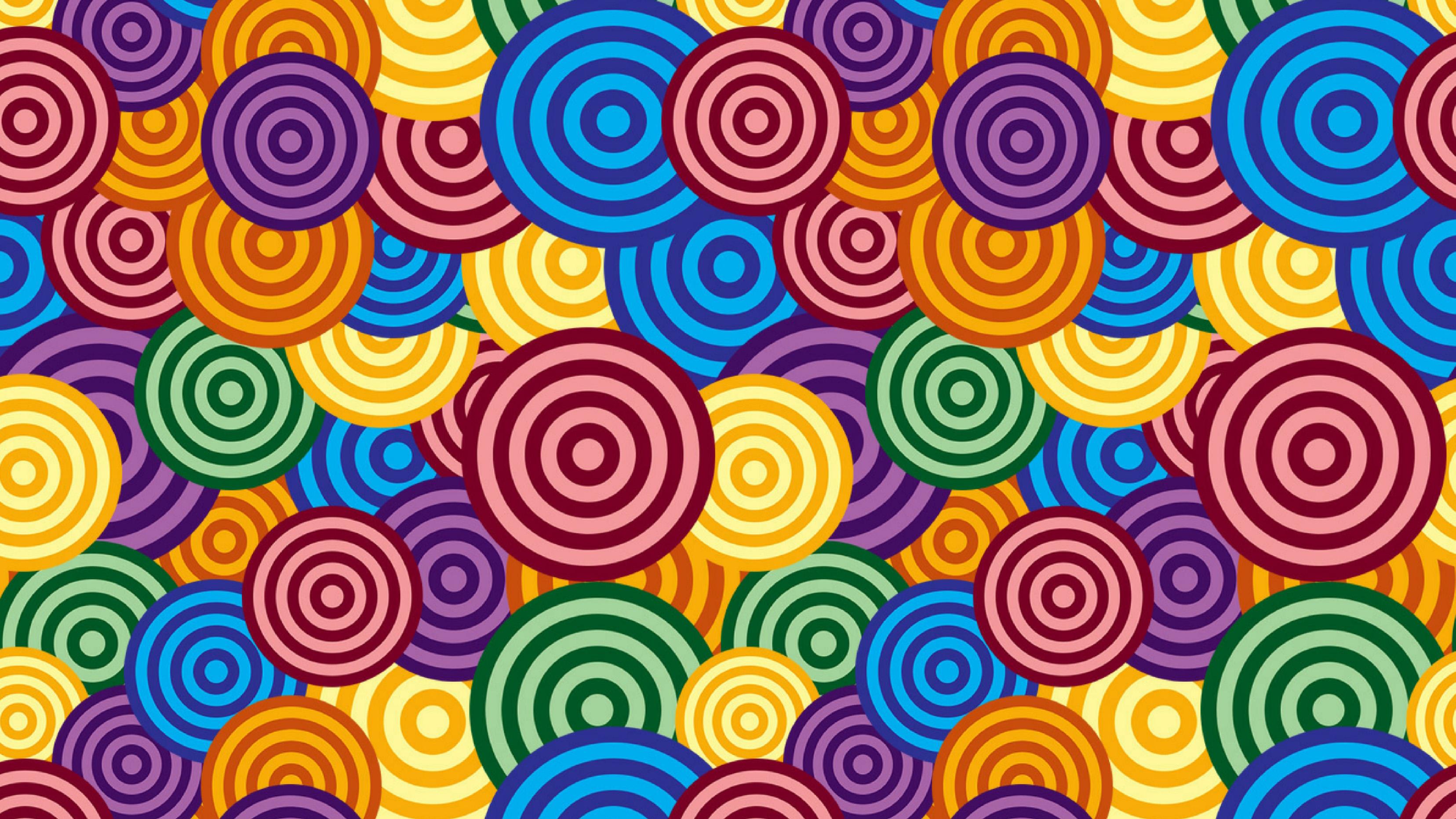 for Lunch™ Overlapping and Random Circles Patterns Helen