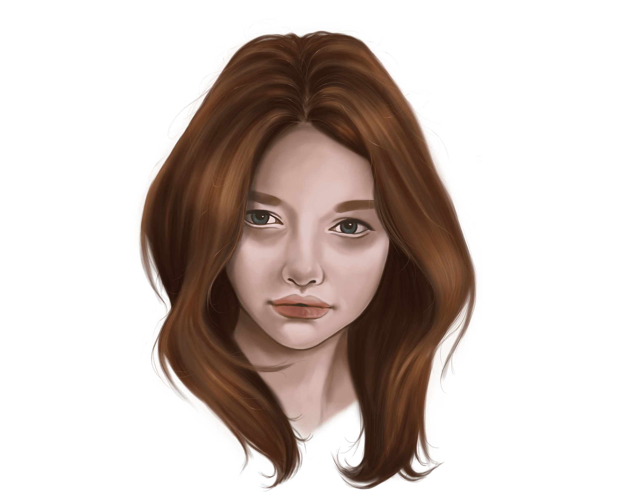 Digital Art Painting Realistic Hair Margarita Bourkova Skillshare