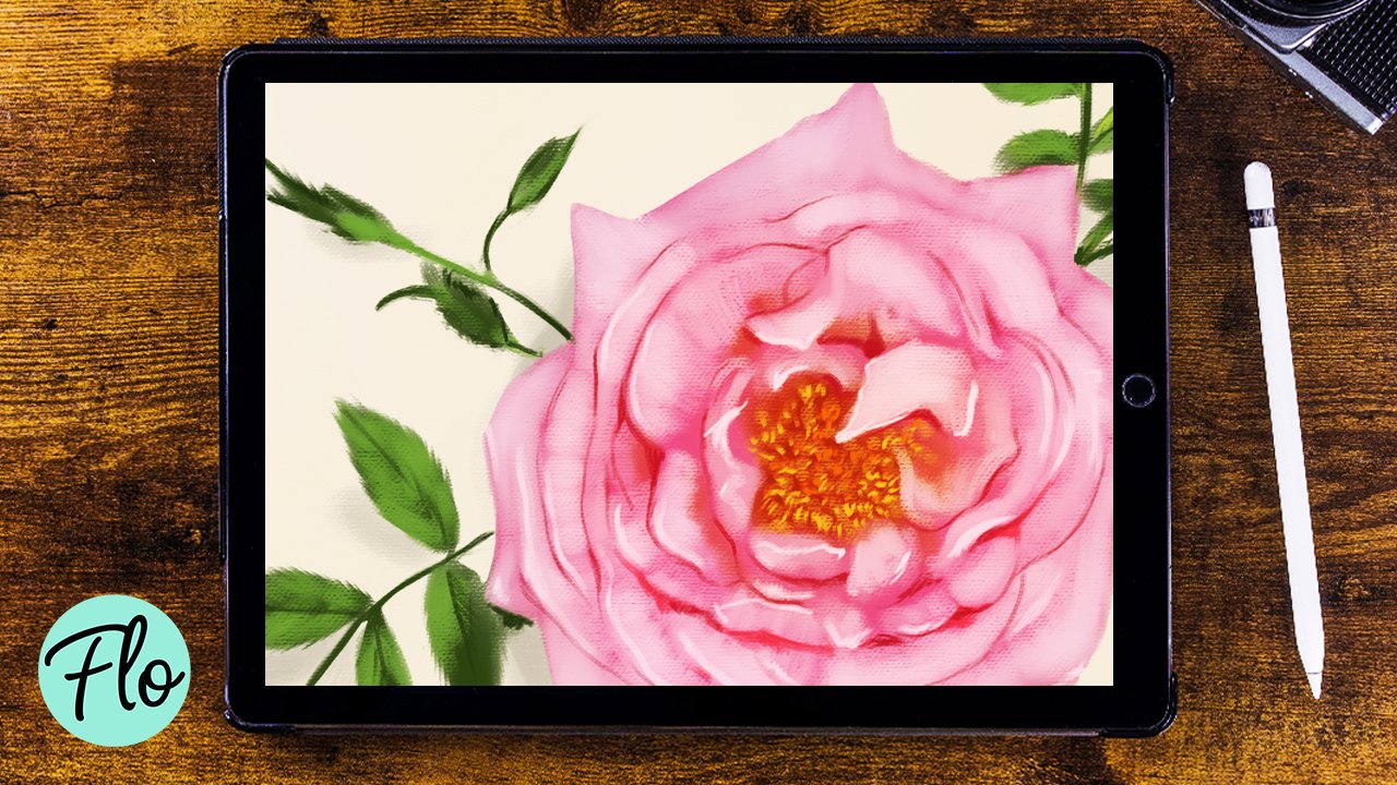 Procreate Painting Techniques Creating Painterly Flowers in Procreate