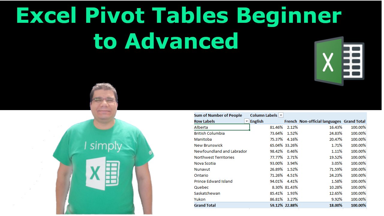 Excel Pivot Tables Beginners to Advanced! Your ultimate guide to