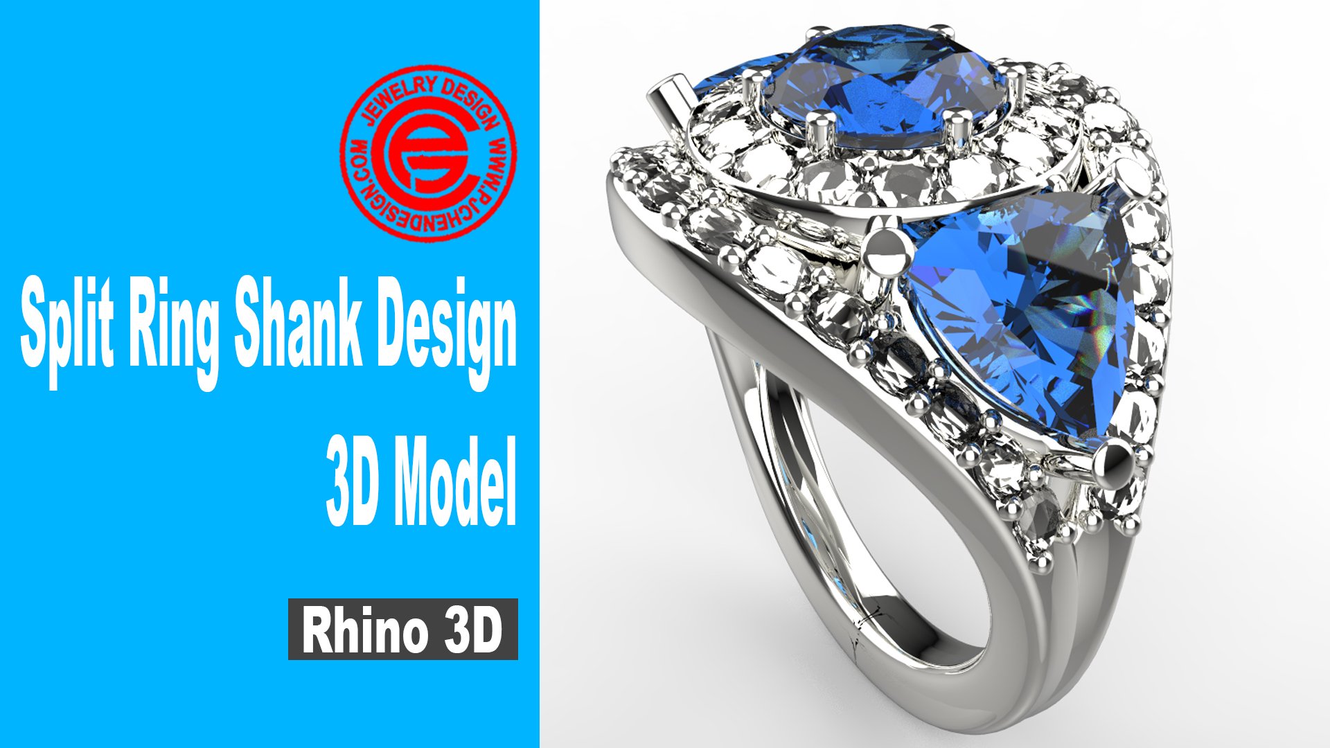 Split Ring Shank Design Modeling in Rhino 3D (2018