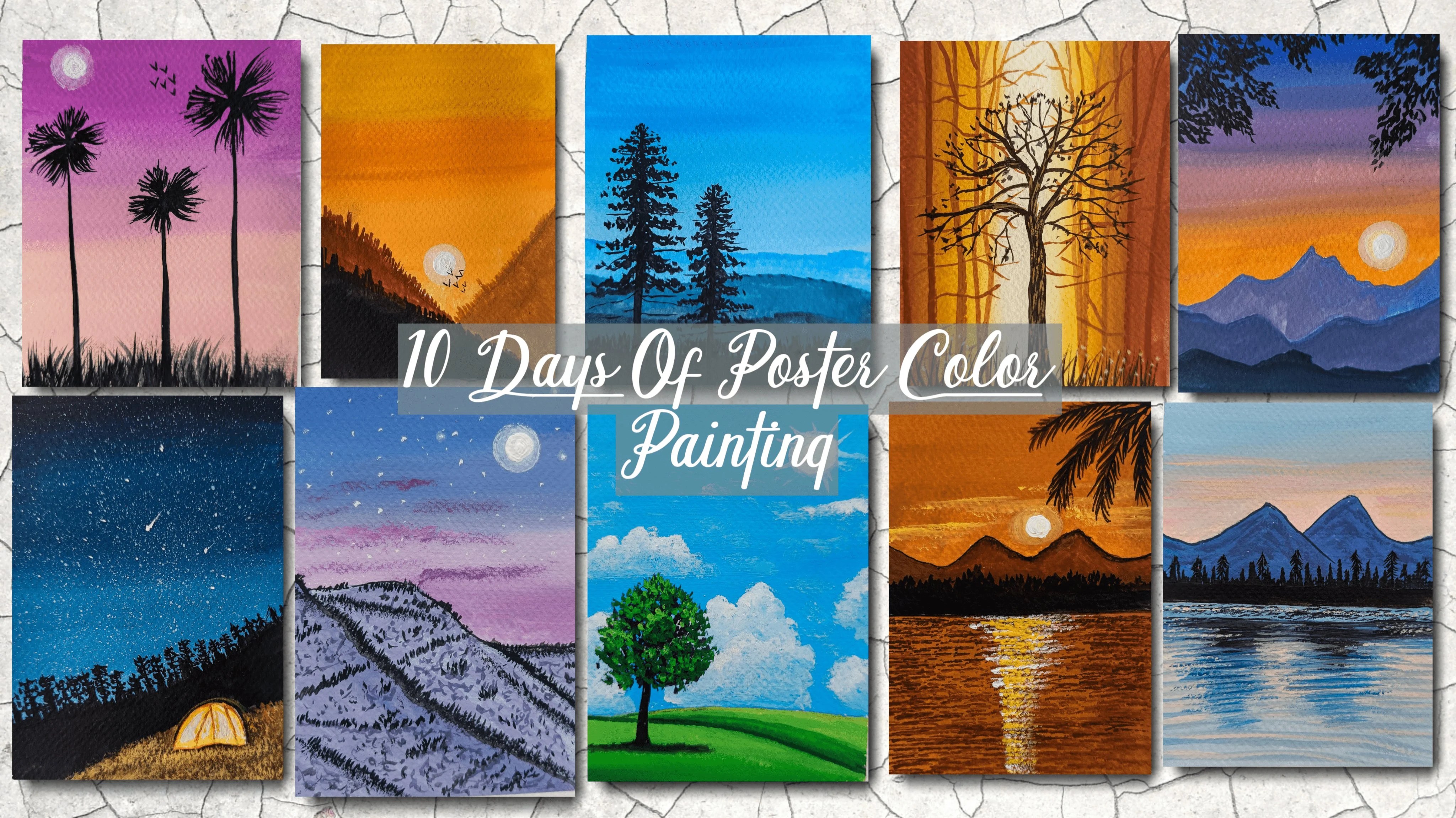 Poster Color 10 Days Of Poster Color Painting Mohini Sinha Skillshare