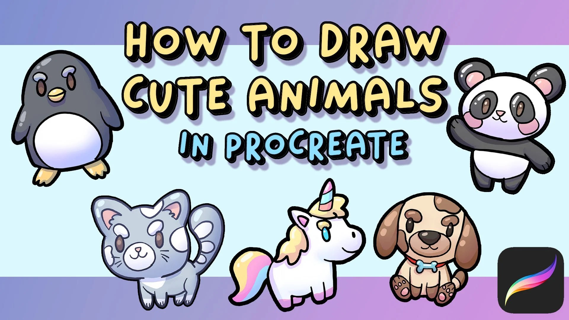 Easily Draw Cute Animals In Procreate!! Boba Tea Skillshare