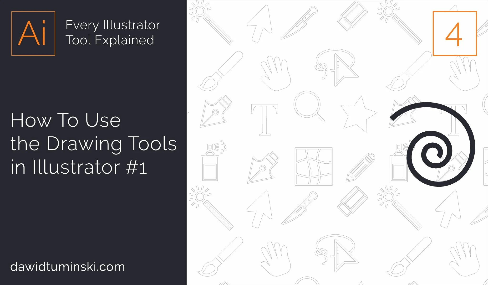 4 How To Use the The Drawing Tools in Illustrator Pt 1 Dawid
