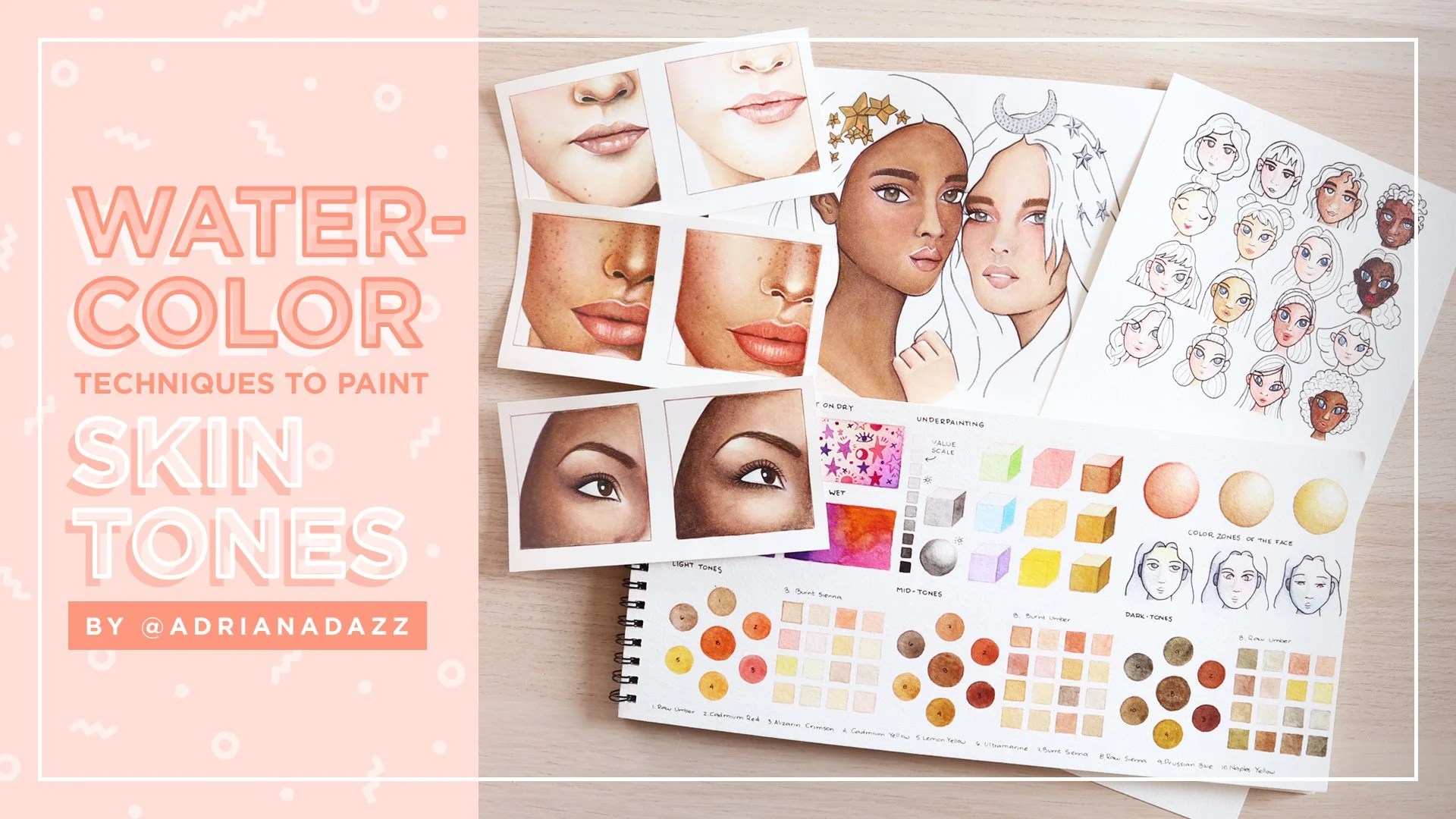 Watercolor Techniques to Paint Skin Tones Muy Artistico Skillshare
