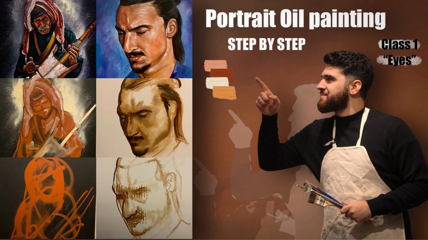 Oil painting portraits! Painting EYES step by step! Elyazart Skillshare