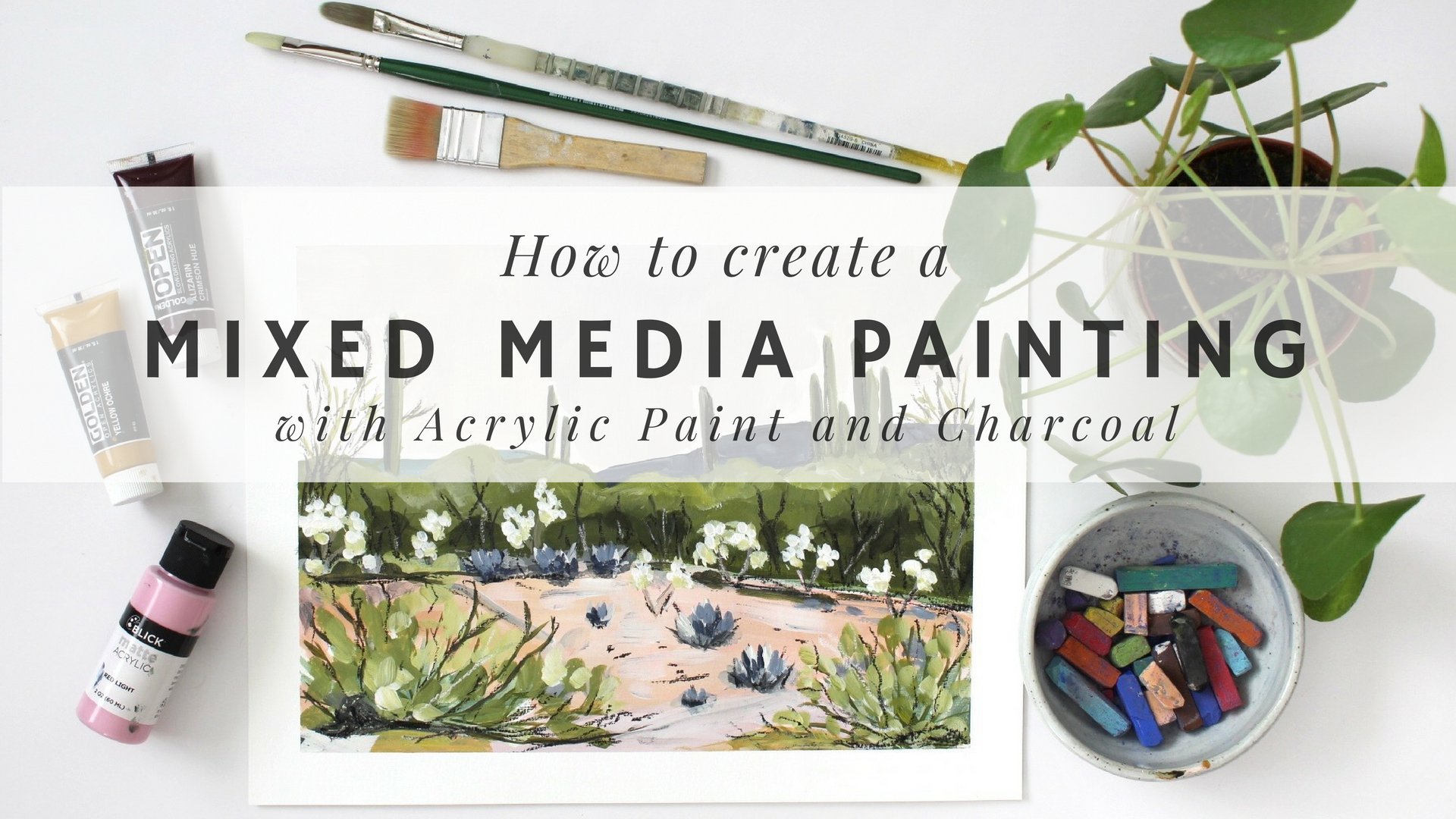 Free Trial Online Course Acrylic Painting How To Create A Mixed Media