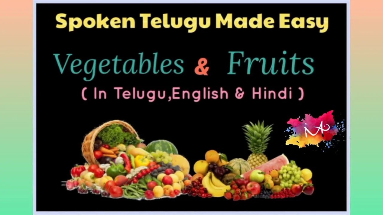 Vegetables & Fruits Spoken Telugu made easy MA Publications