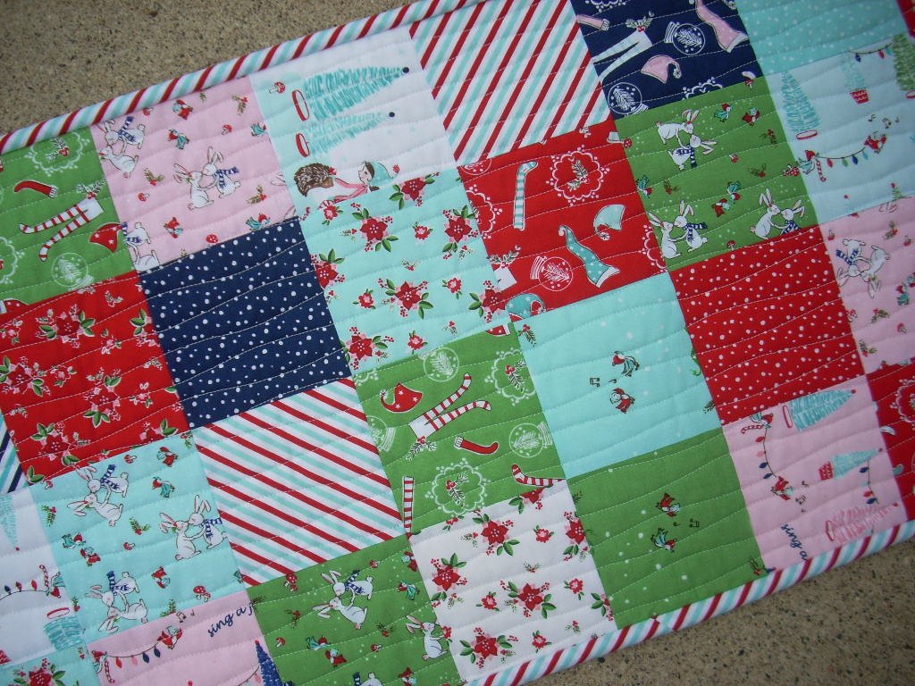 Sew and quilt a handmade tablerunner a diy project Brooke Sellmann