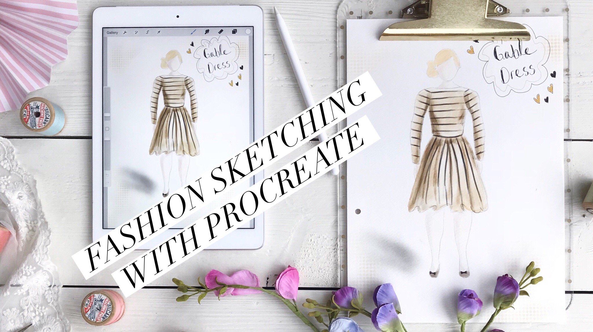 For fashion illustration Clothing design Brushes for Procreate app