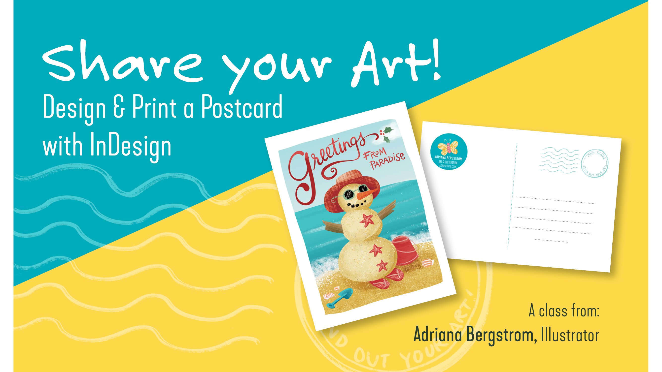 Indesign Postcard Template 22X22