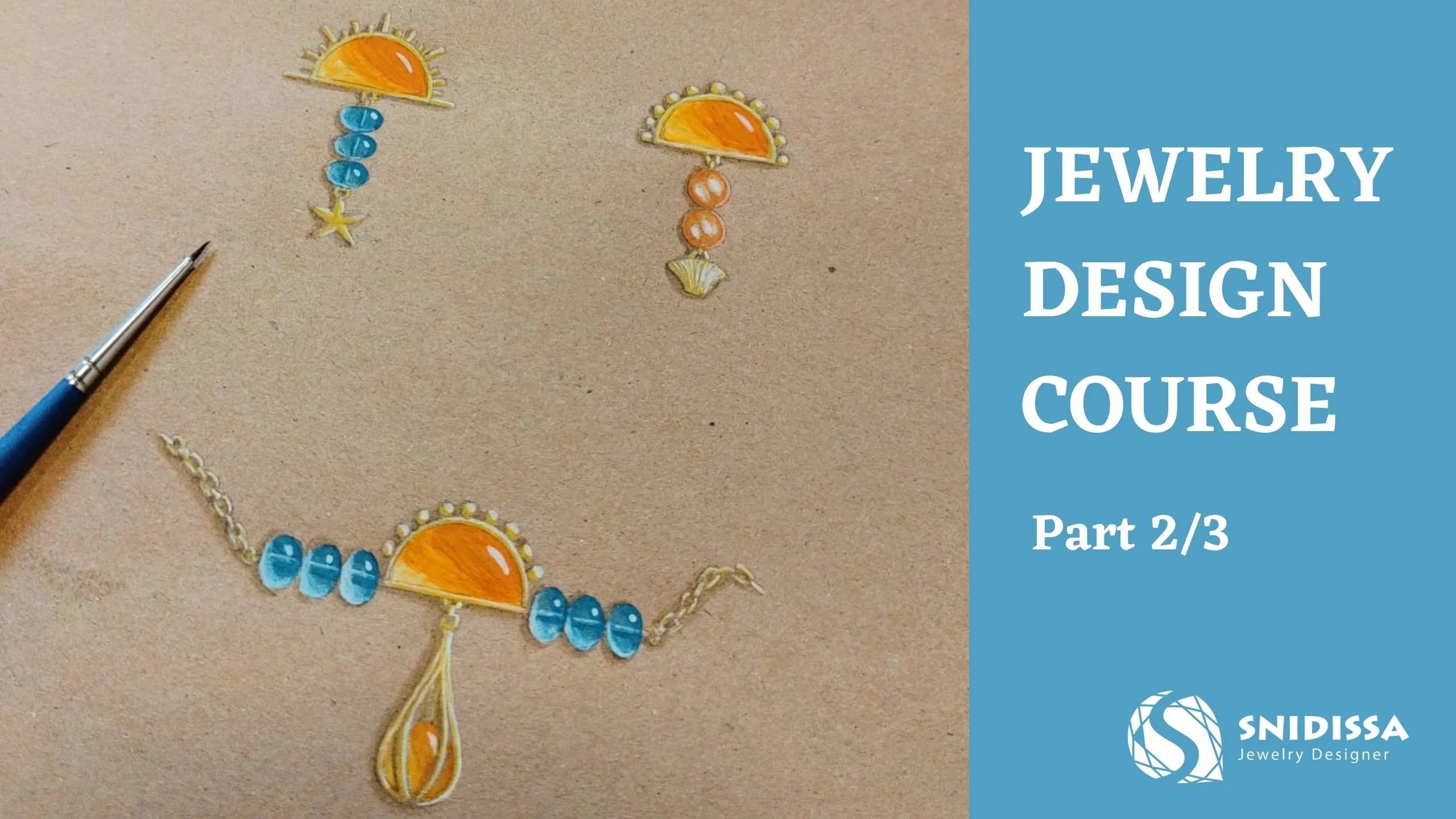 Jewelry Design Course Painting jewelries + Inspiration (Part 2/3