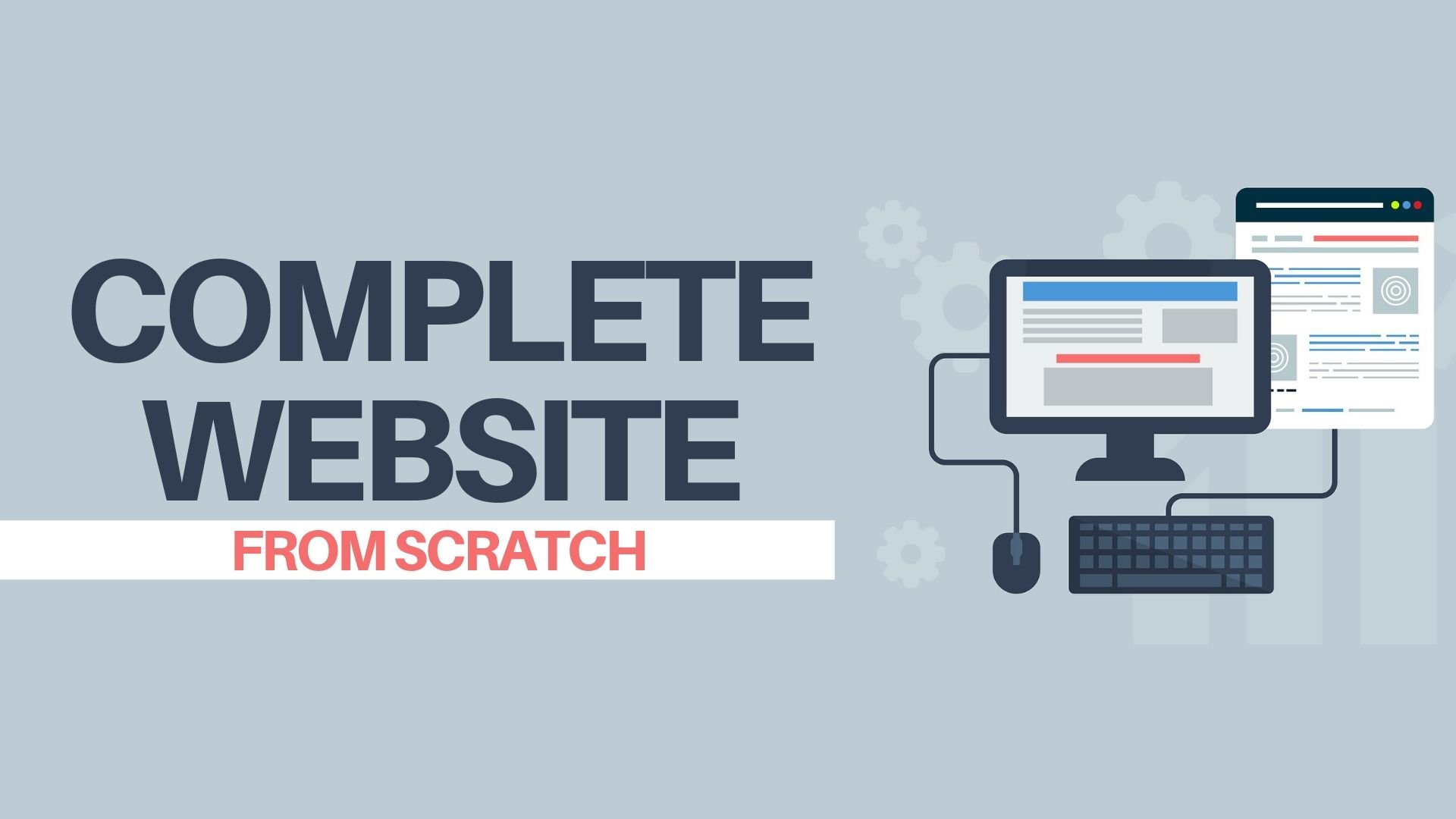 Design A Complete Responsive Website From Scratch Using HTML5 CSS & JS