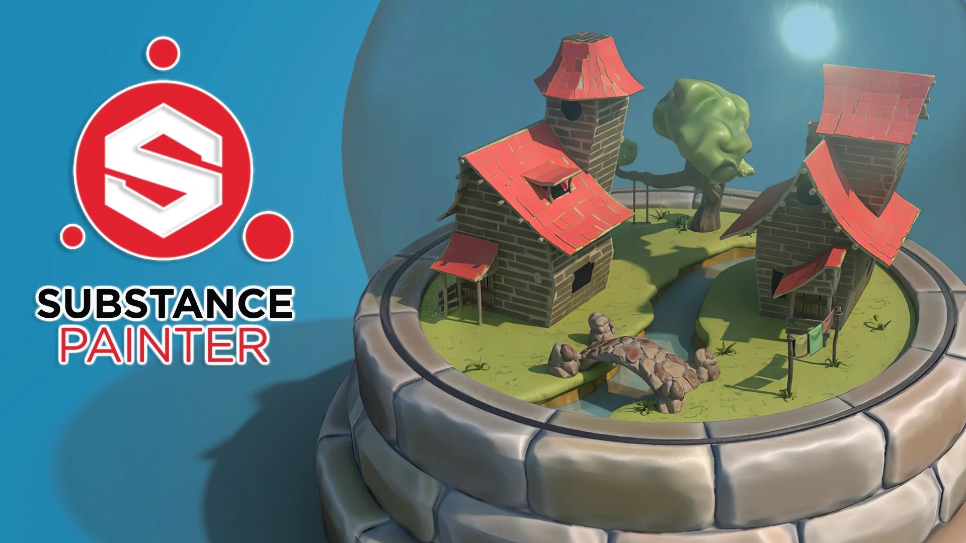 Substance Painter Texturing multiple stylized assets
