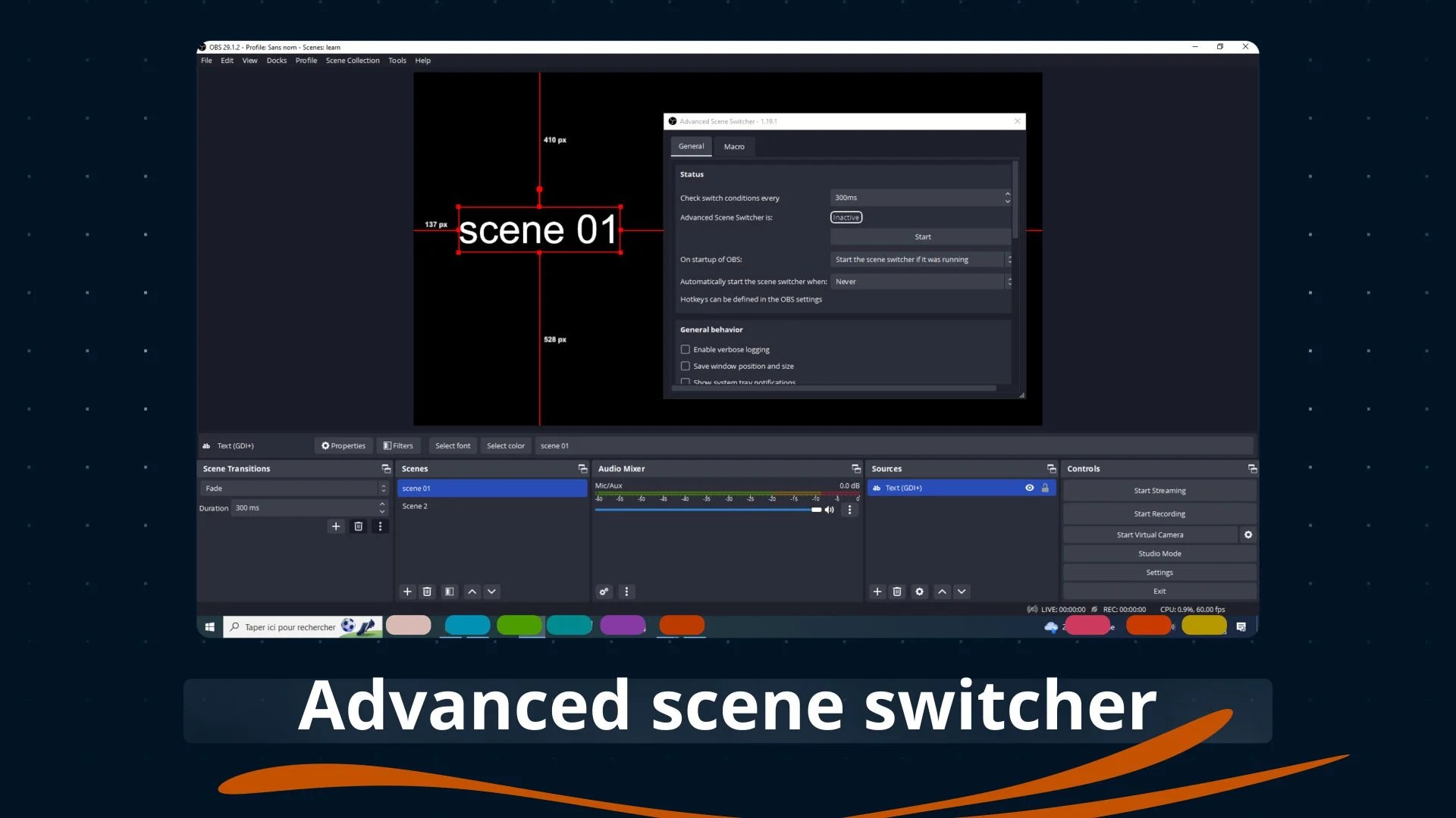 obs Advanced Scene Switcher plugin 1. 19. 1 Issam Khemiri Skillshare