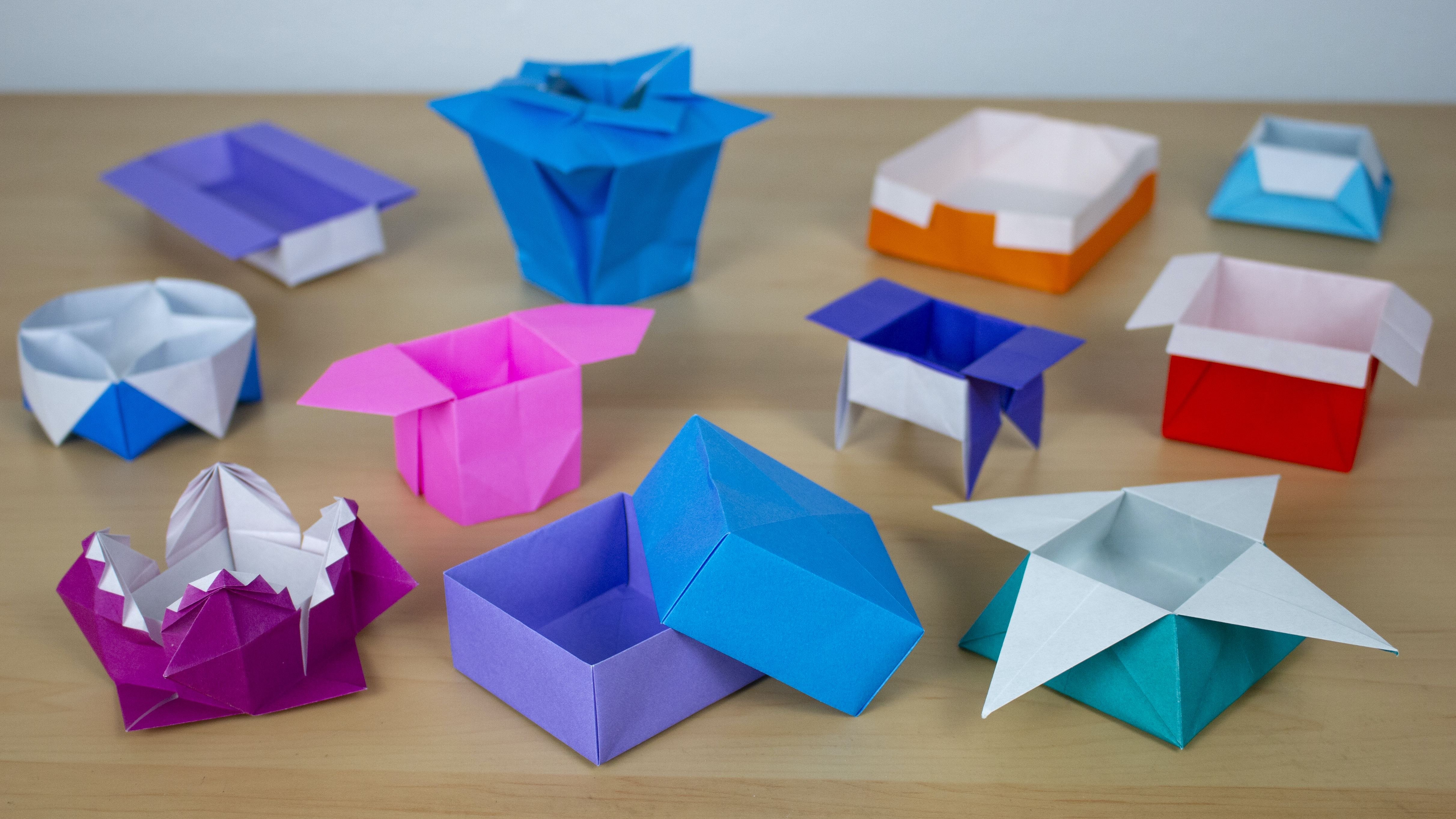 Origami Basics Learn To Fold 11 Origami Boxes and Containers Kevin
