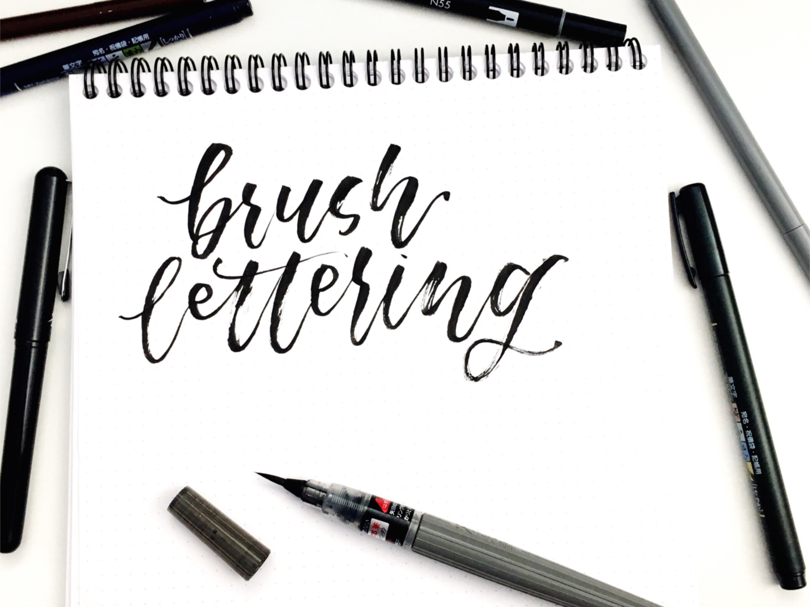 Brush Lettering Basics A Stroke by Stroke Guide Create Your Own