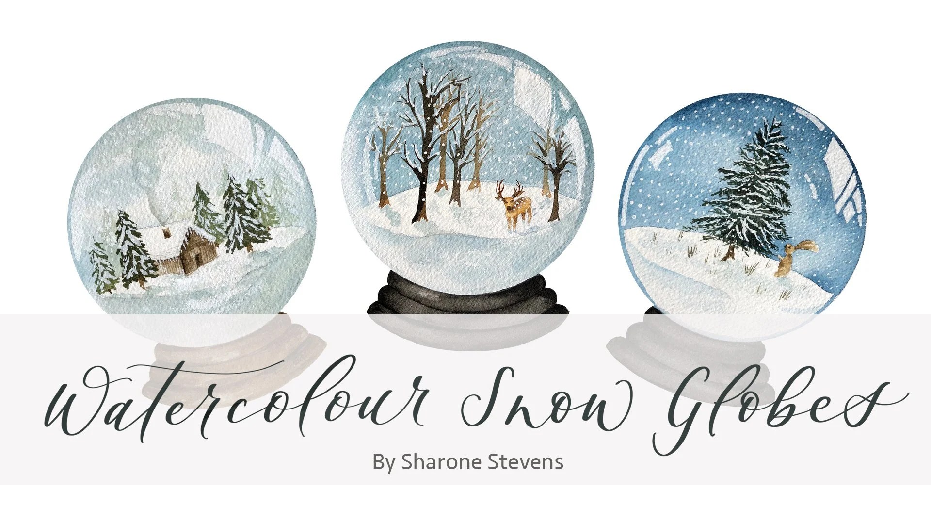 Watercolor Winter Snow Globe Art Board Print ubicaciondepersonas.cdmx