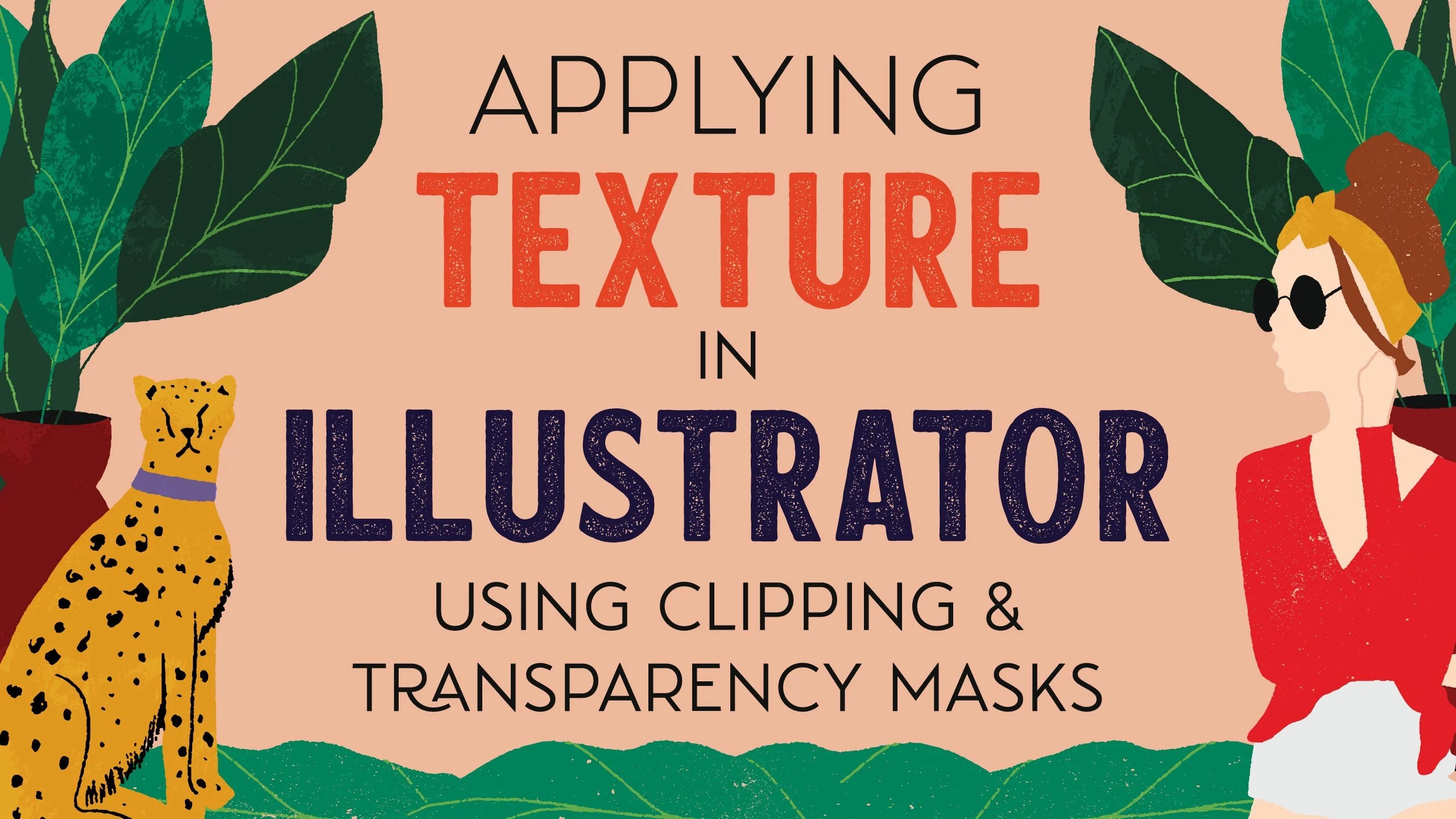 Cómo aplicar texturas en Illustrator mediante máscaras de recorte y de