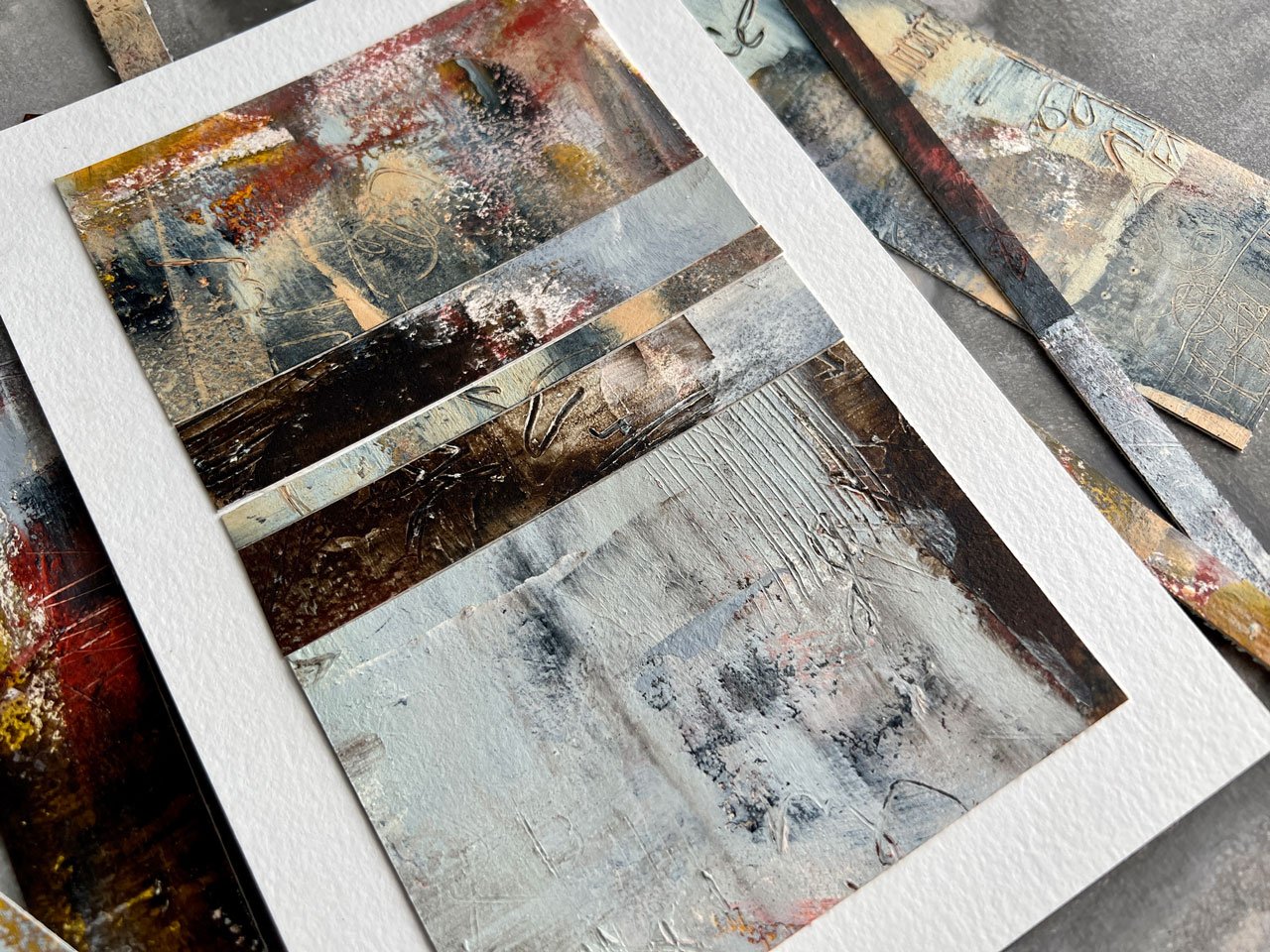 Junk Art Collage Abstracts Creating New Art from Old Art You Don't