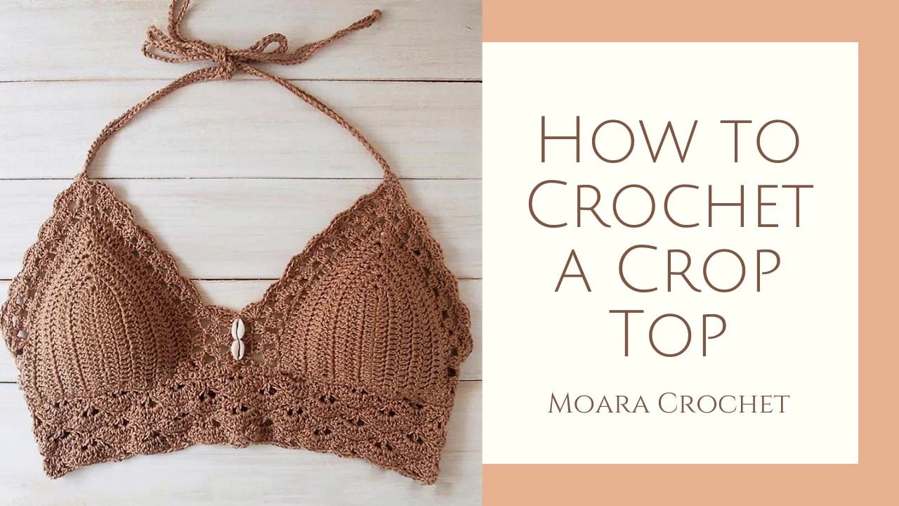 How to Crochet a Crop Top step by step with Moara Crochet Roseanna