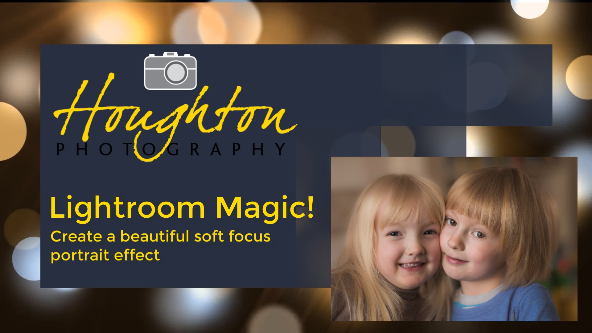 Lightroom Magic! Create a beautiful soft focus portrait effect Joe