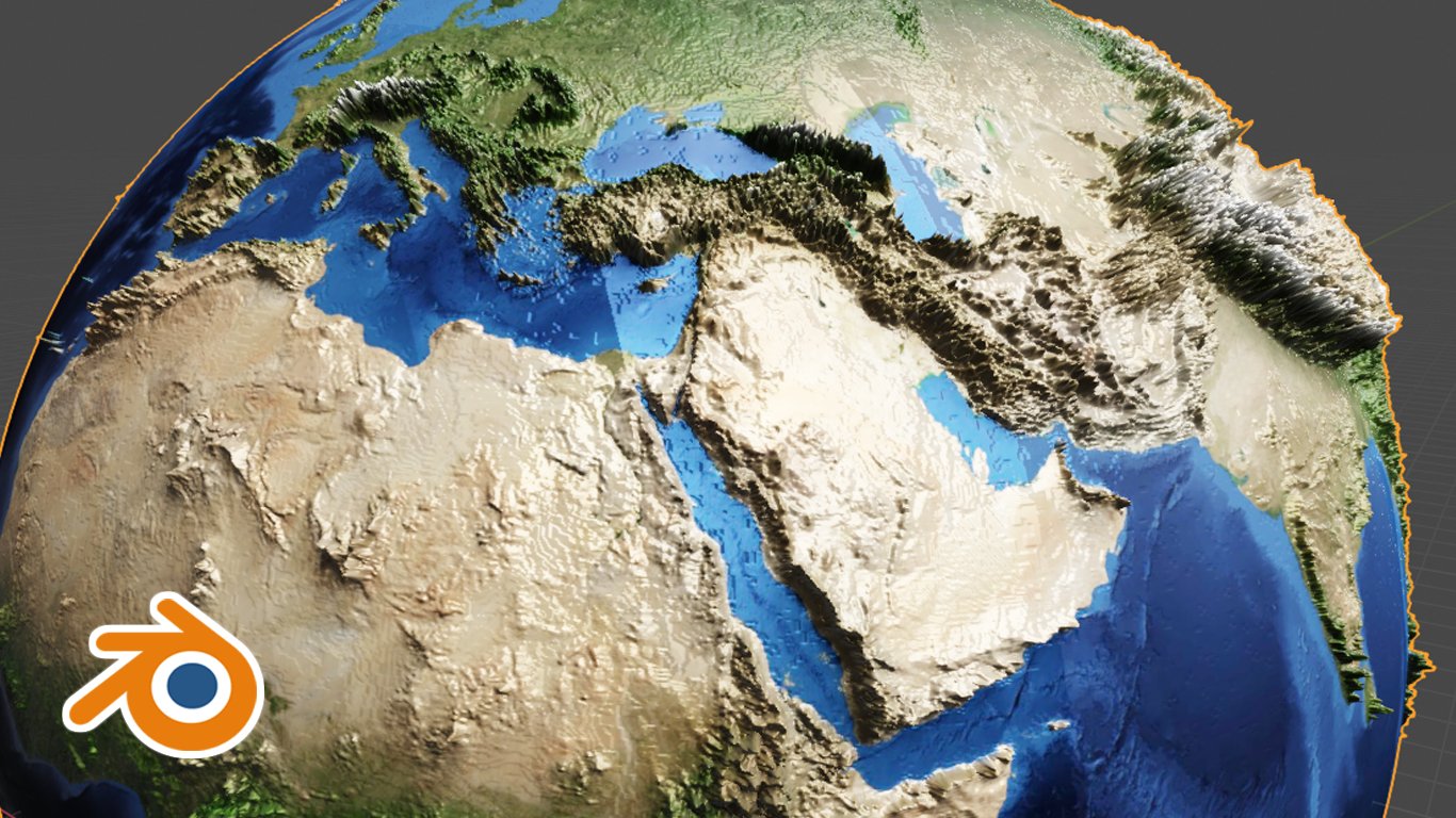 Create a Topological 3D Earth in Blender 2.8 Sean Bradley Skillshare