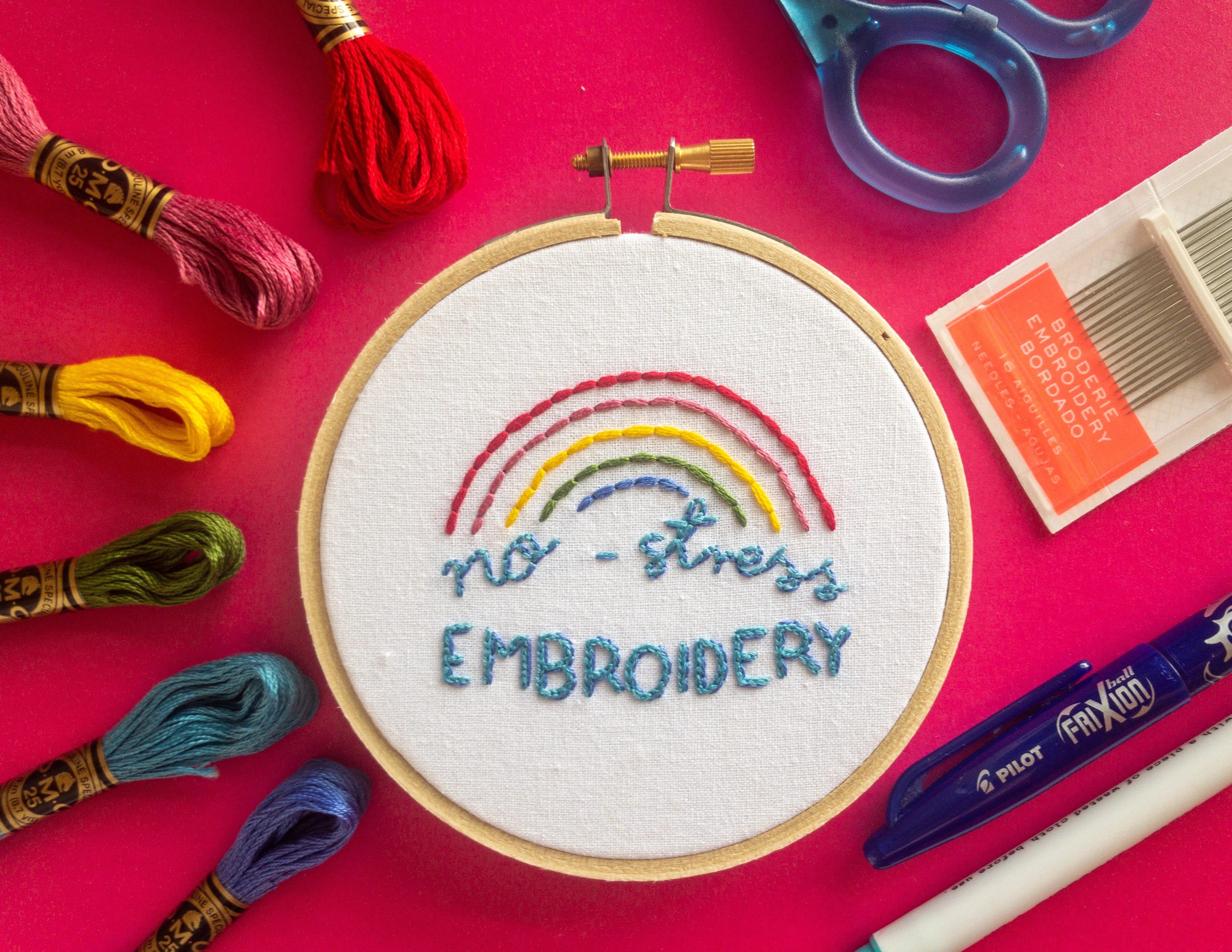 No Stress Embroidery A Beginner's Guide to Hand Embroidery Imogen