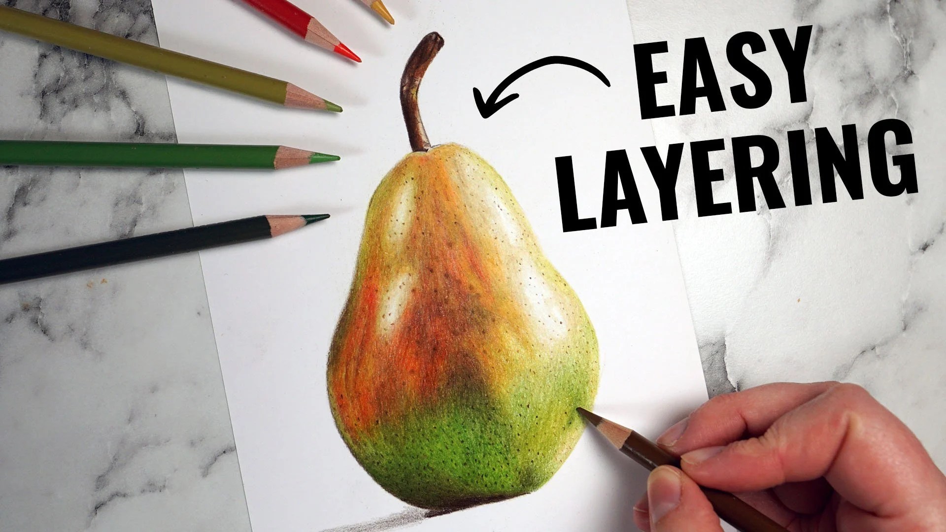 Beginner's Guide to Layering with Colored Pencils Realistic Drawings