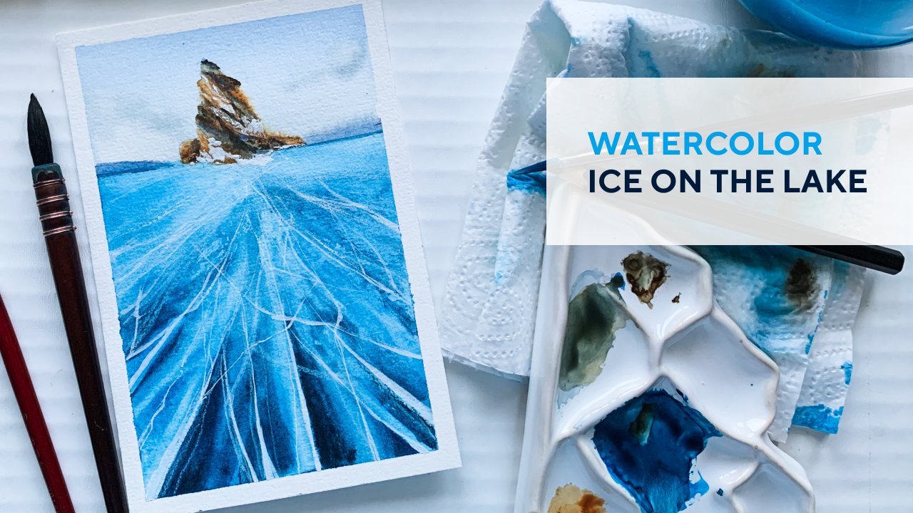 How to paint ice in watercolor Ekaterina Azeeva Skillshare