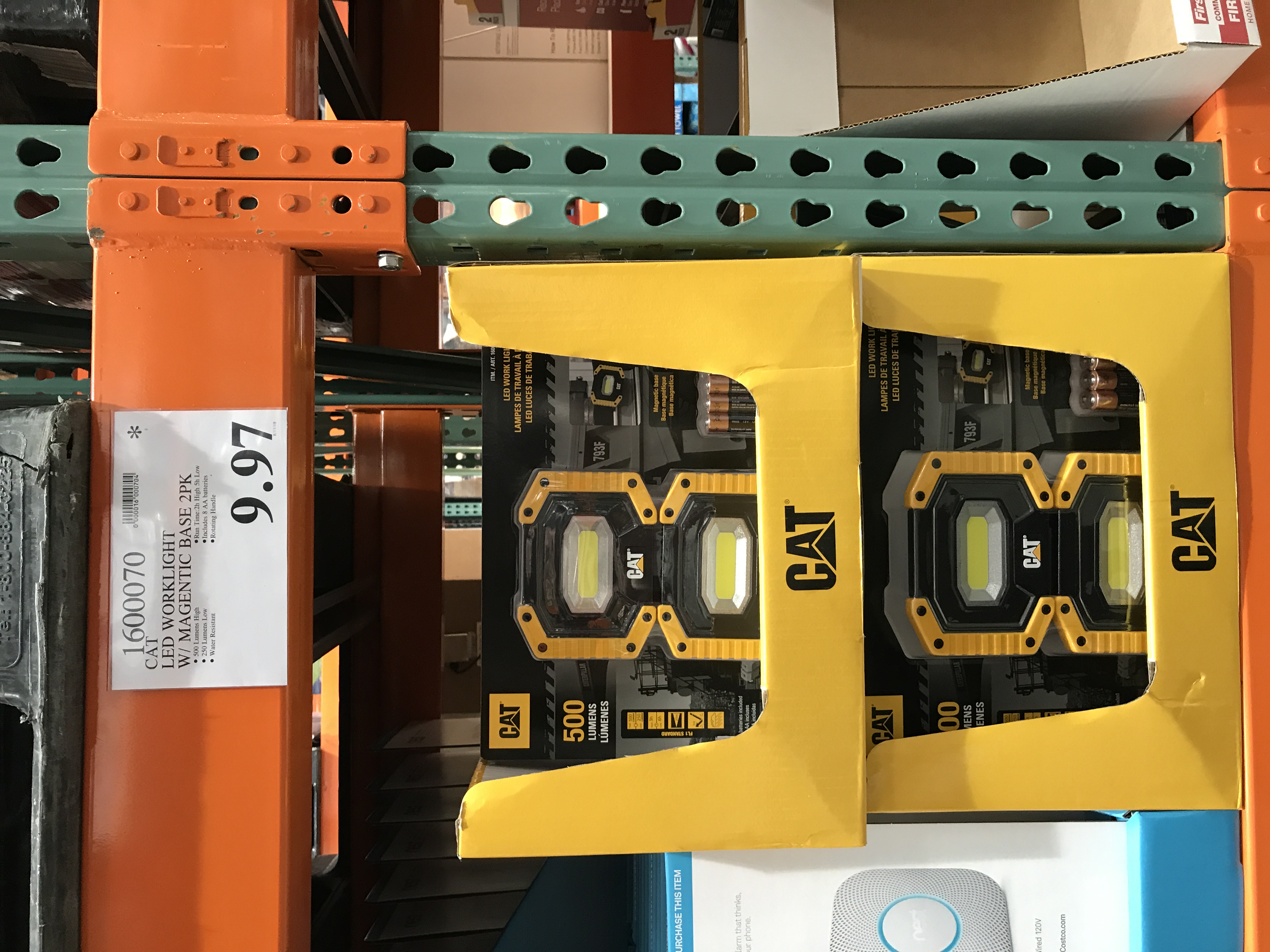 Costco CAT 2 Pack led work light 9.97